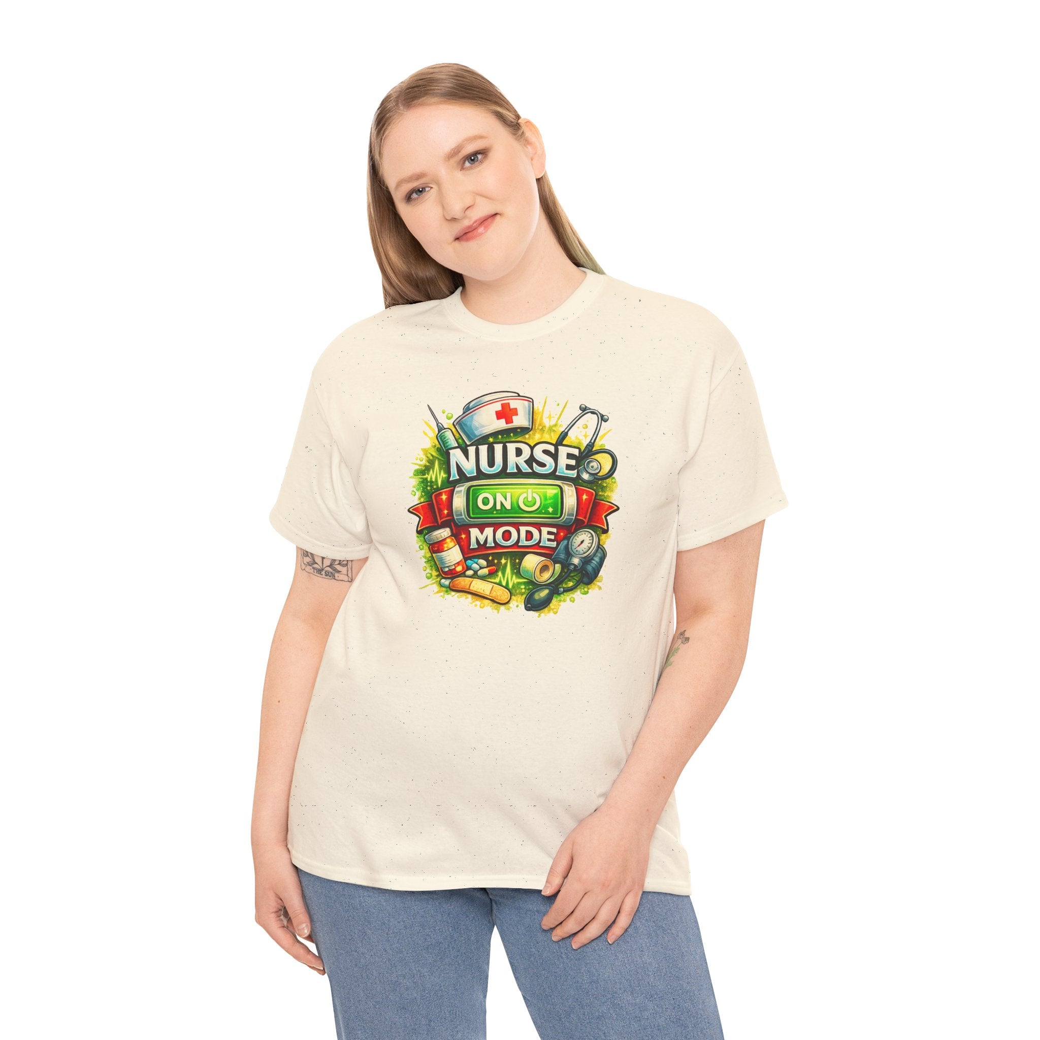 Nurse On Mode T-Shirt — Graphic Nursing Tee for Nurses & Healthcare Workers