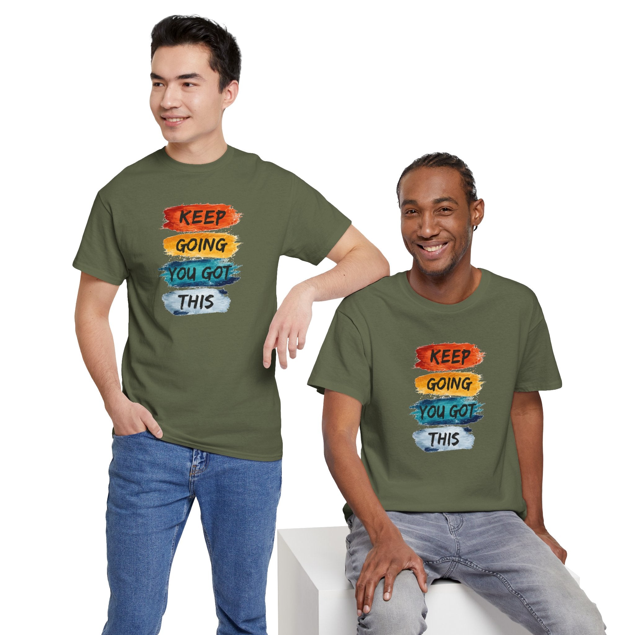 Keep Going You Got This Tee  Motivational Watercolor Brushstroke T-Shirt