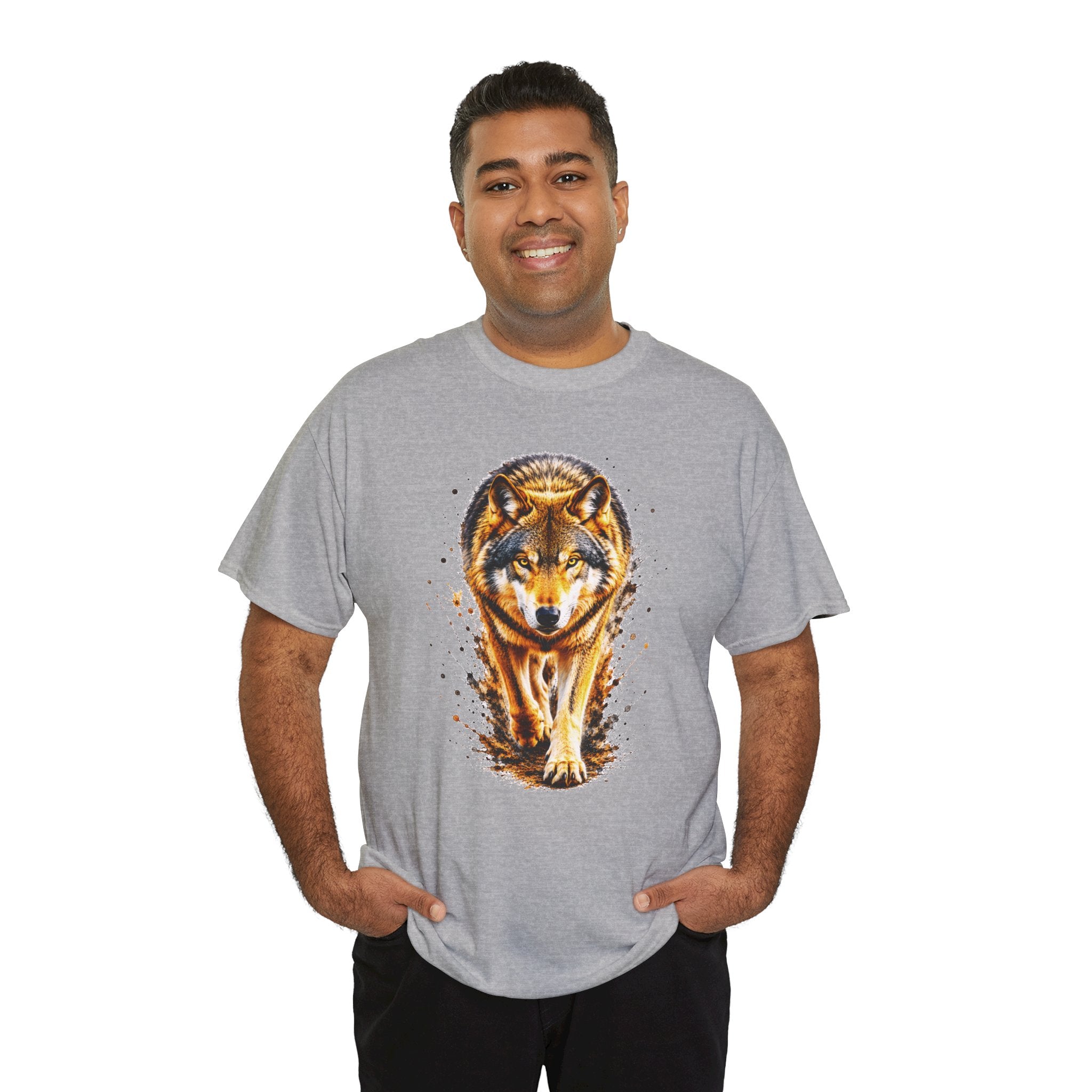 Wolf Graphic T-Shirt, Majestic Wolf Tee, Wildlife Animal Shirt, Unisex Nature Graphic Tee, Wolf Lover Gift, Forest Wolf Shirt