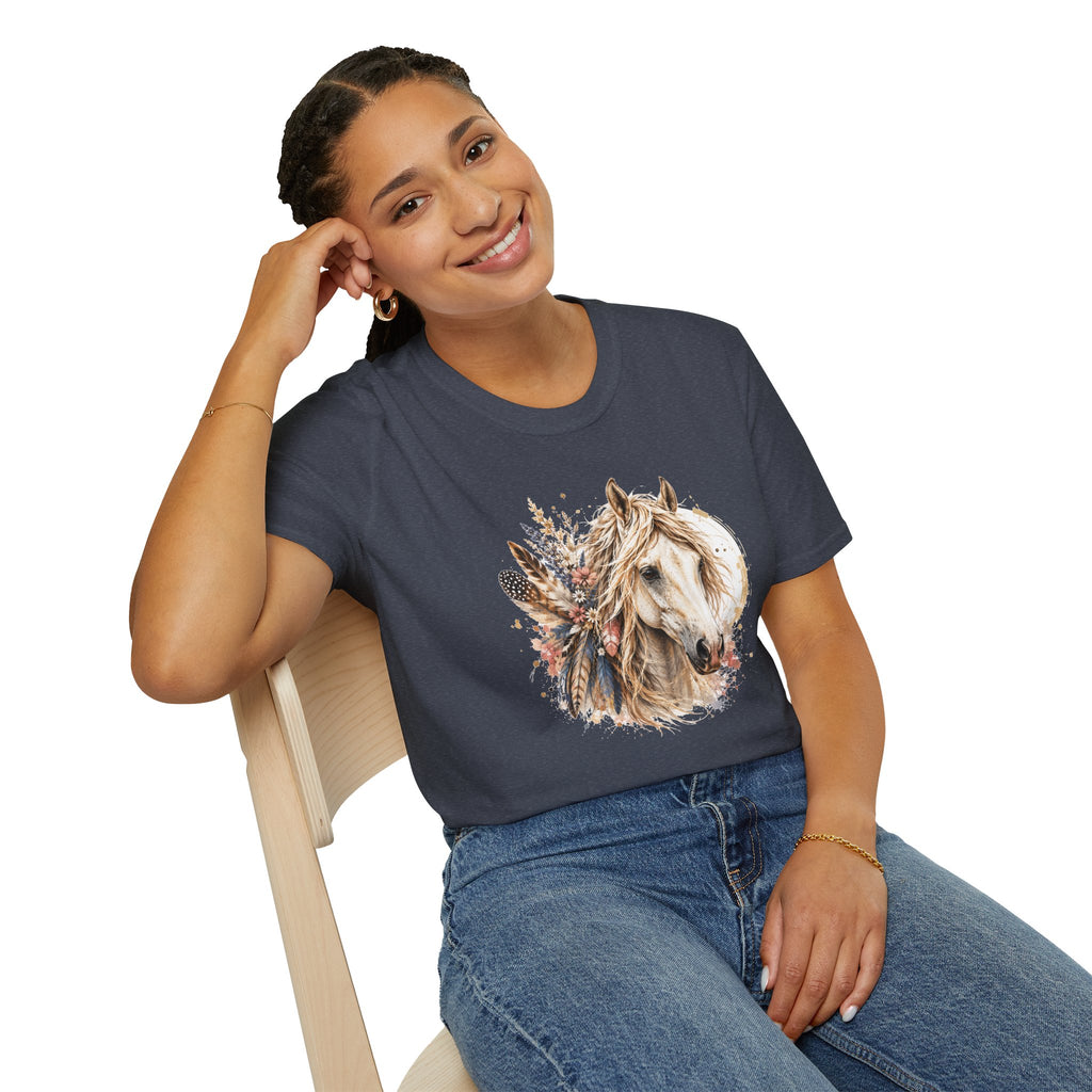 Horse T-Shirt, Western Horse Graphic Tee, Equestrian Shirt, Horse Lover Gift, Country Style Tee