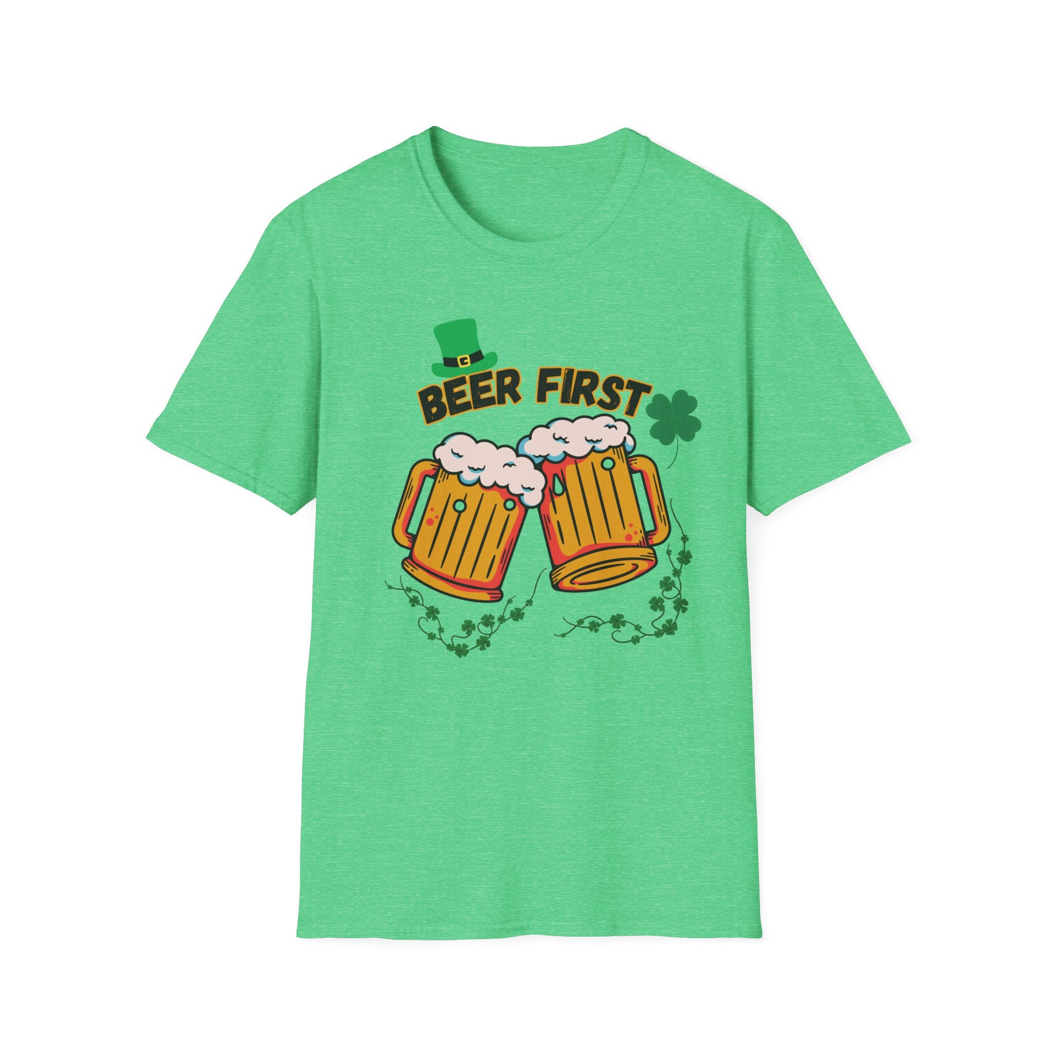 Beer First T-Shirt — St. Patrick's Day Beer Mug Tee