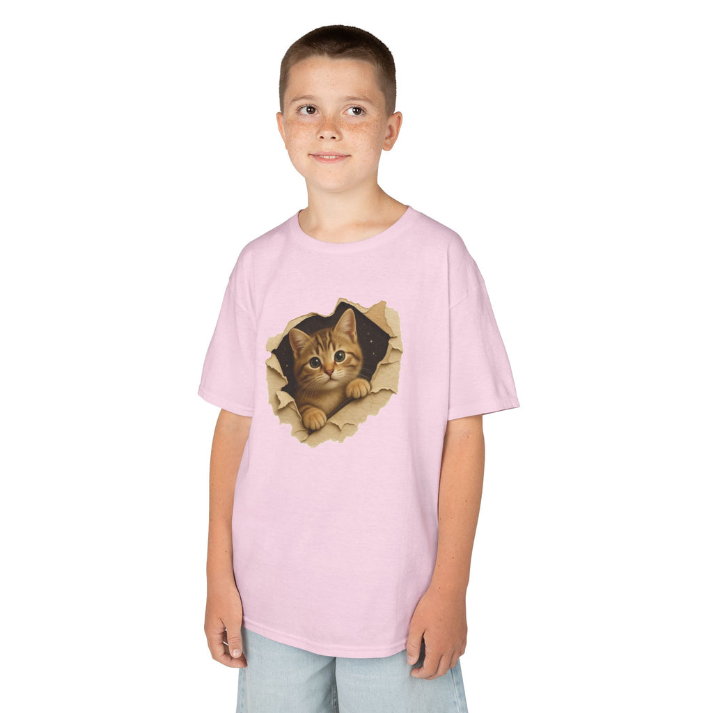 Cute Kitten Kids T-Shirt | Funny Cat Graphic Tee for Boys & Girls | Adorable Kitty Shirt | Gift for Cat Lovers Kids