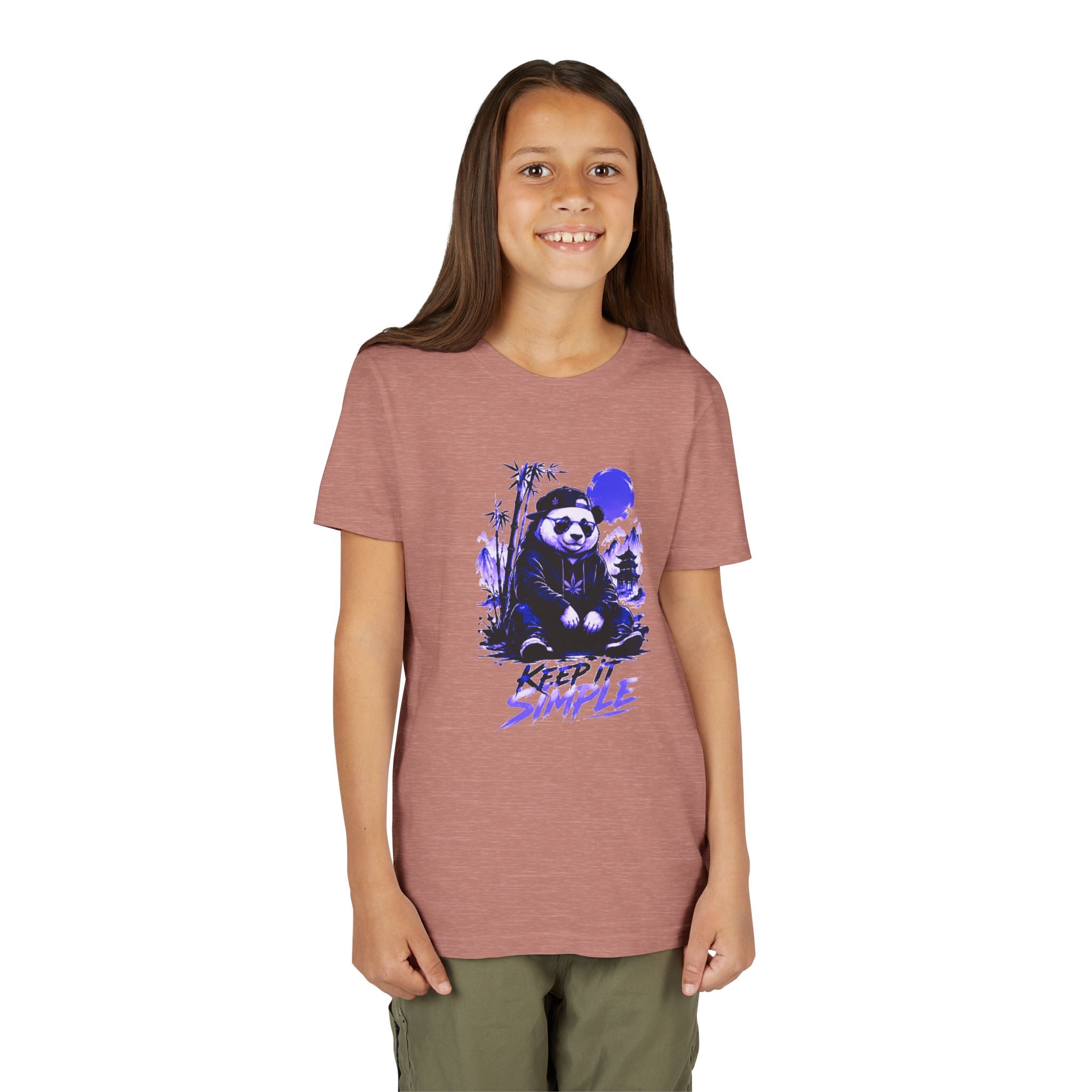Youth Tee — 'Keep It Simple' Panda Graphic