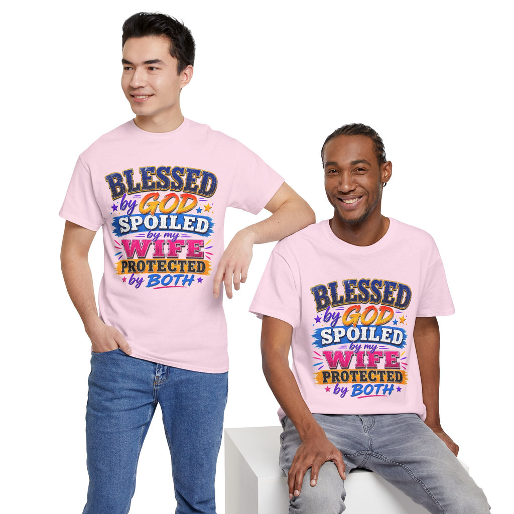 Blessed by God, Spoiled by My Wife – Men’s Graphic Tee