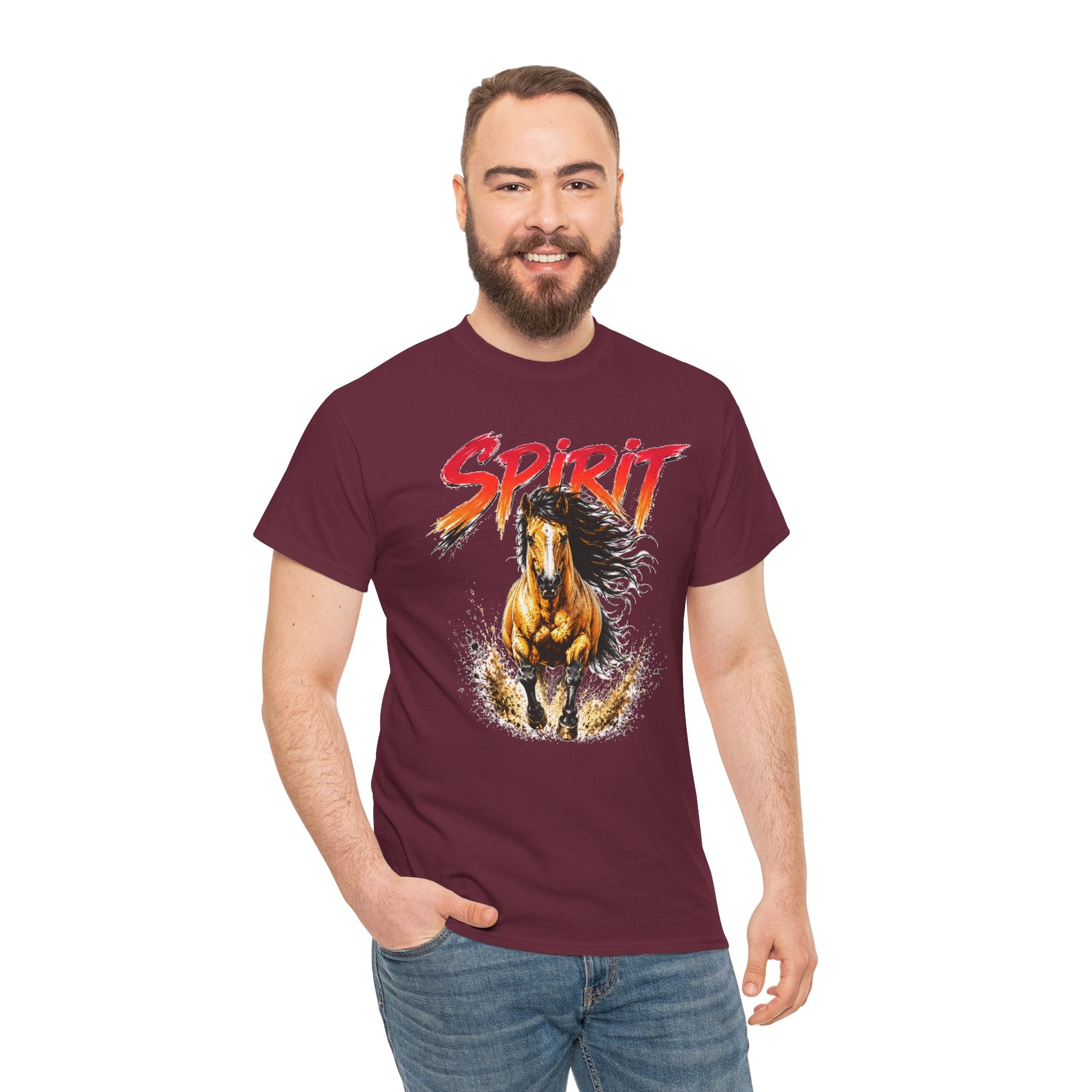 Spirit Running Horse T-Shirt — Wild Mustang Graphic Tee