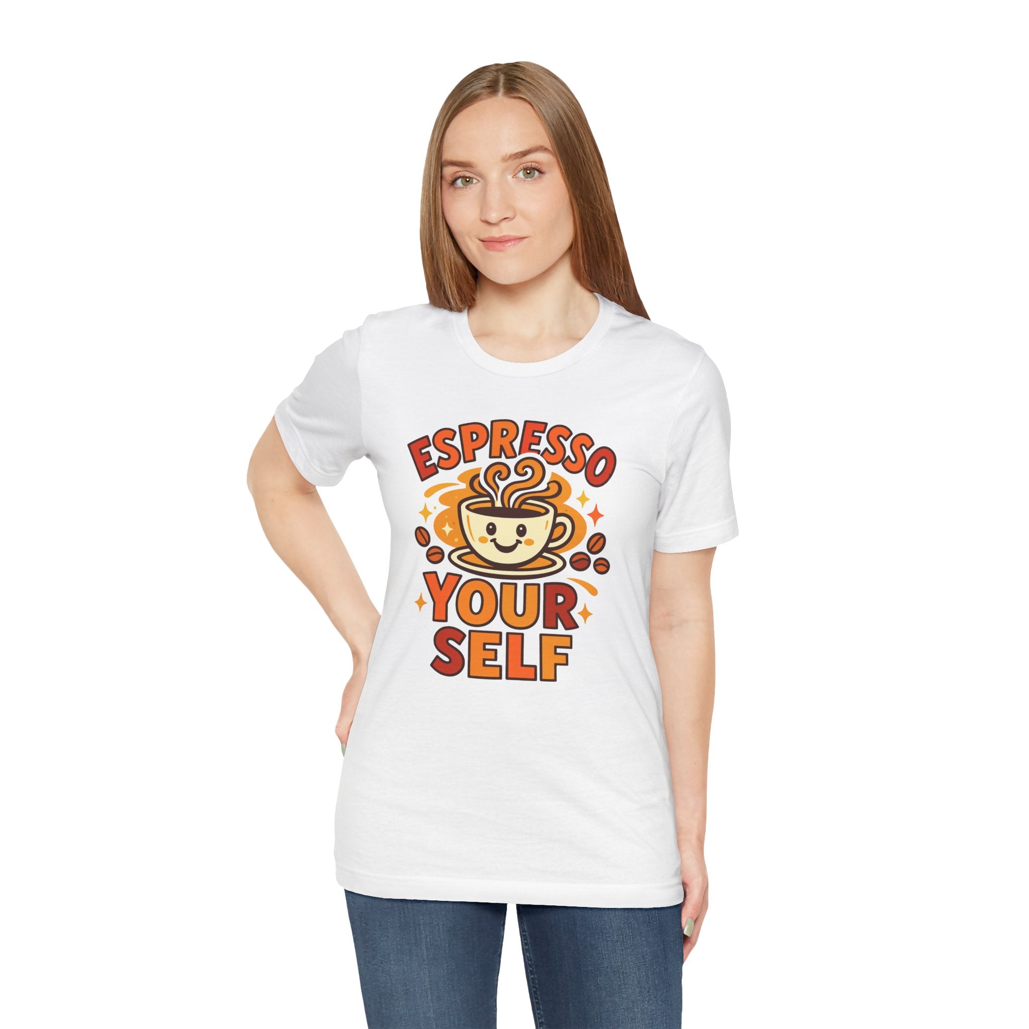 Espresso Yourself Coffee Tee — 'Espresso Your Self' Cute Coffee Cup Shirt