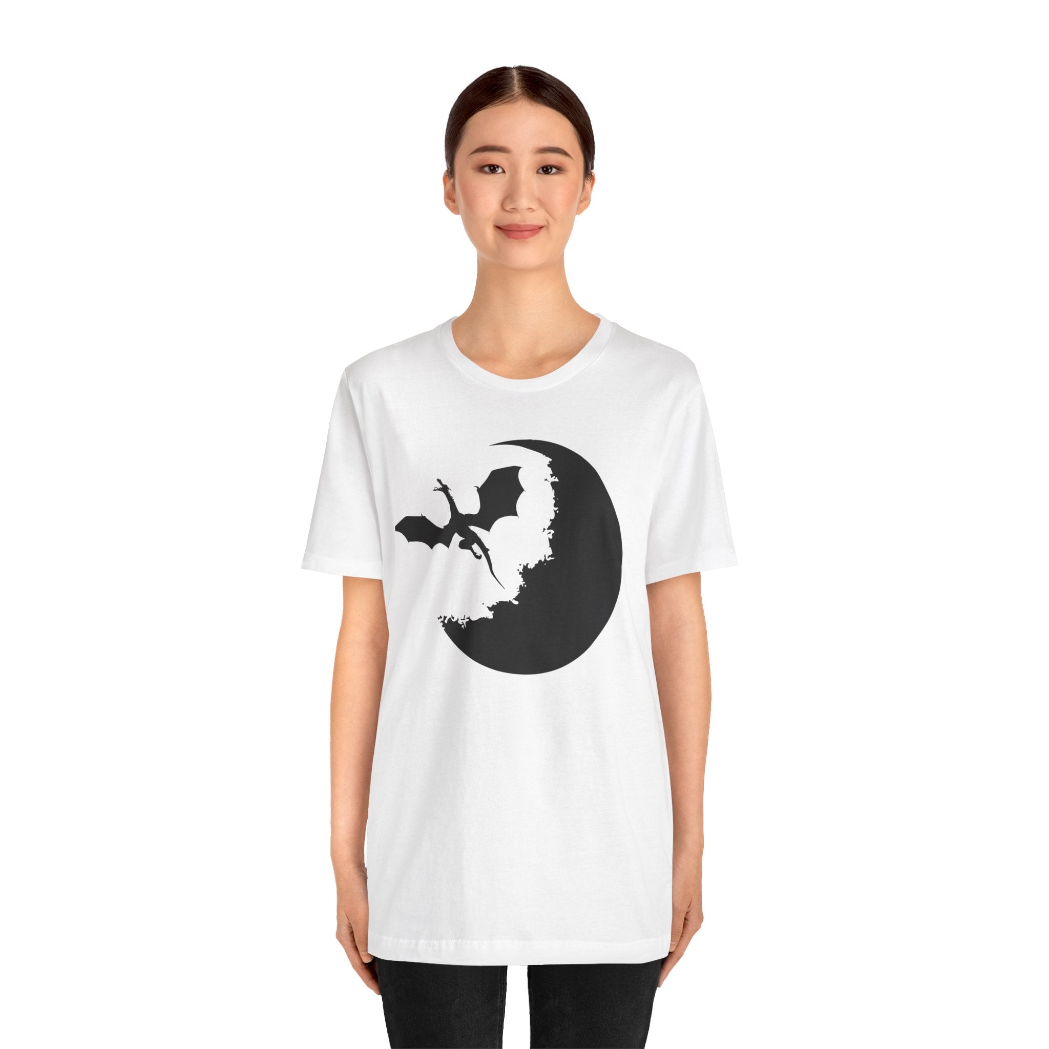 Bat Silhouette Moon T-Shirt — Gothic Halloween Tee