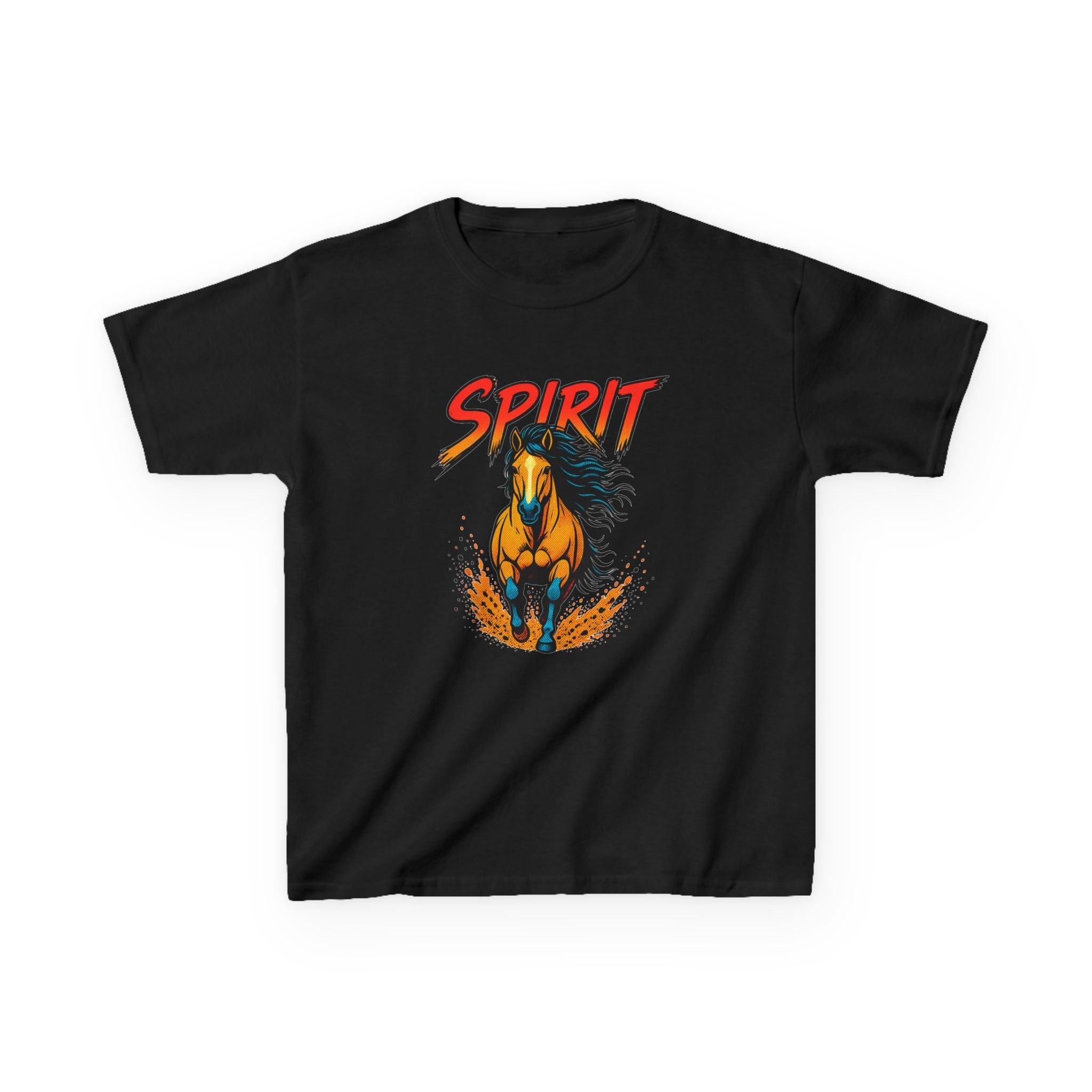 Kids 'Spirit' Galloping Horse T‑Shirt — Youth Graphic Tee for Horse Lovers