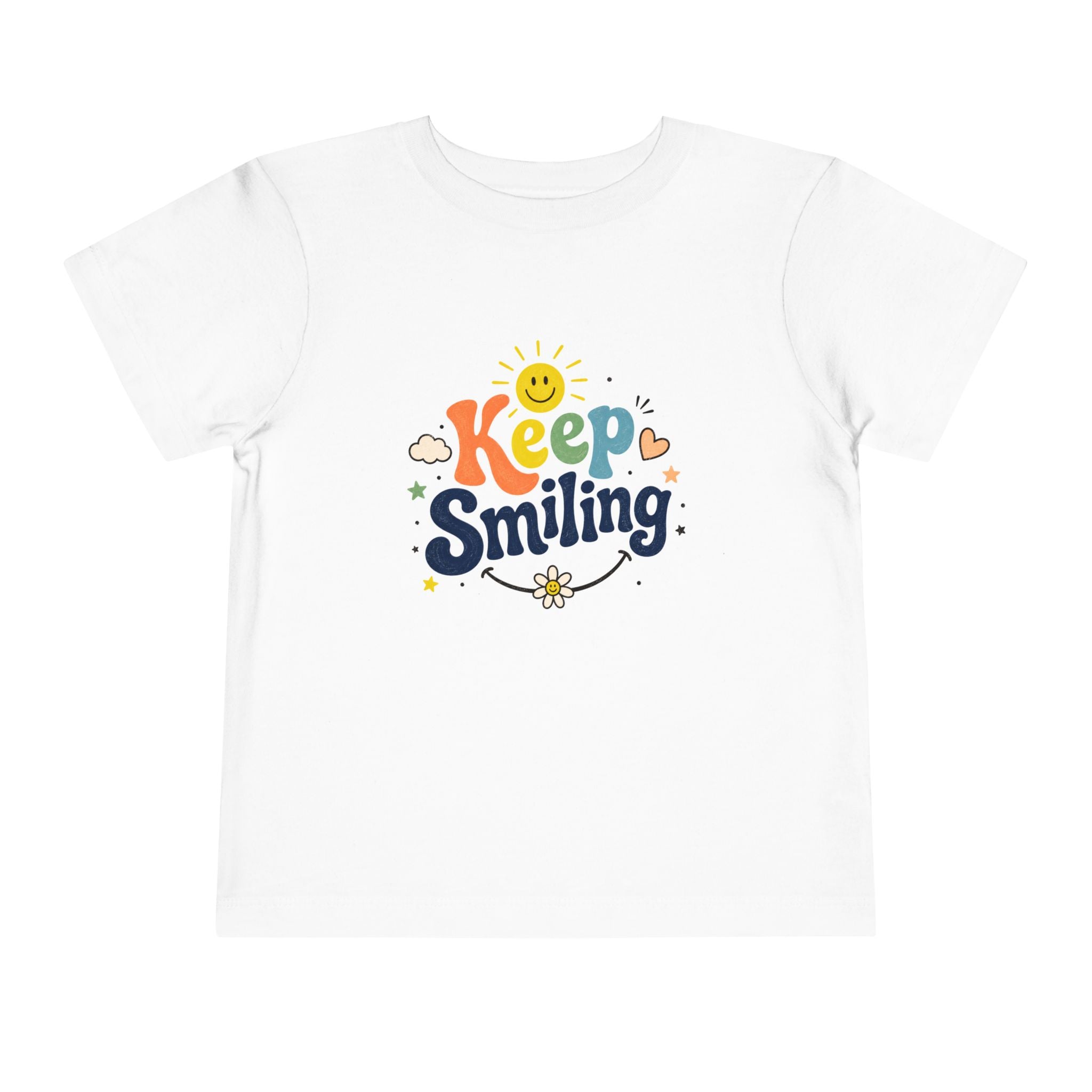 Keep Smiling Toddler Tee — Cute Sunshine Positive Kids Shirt