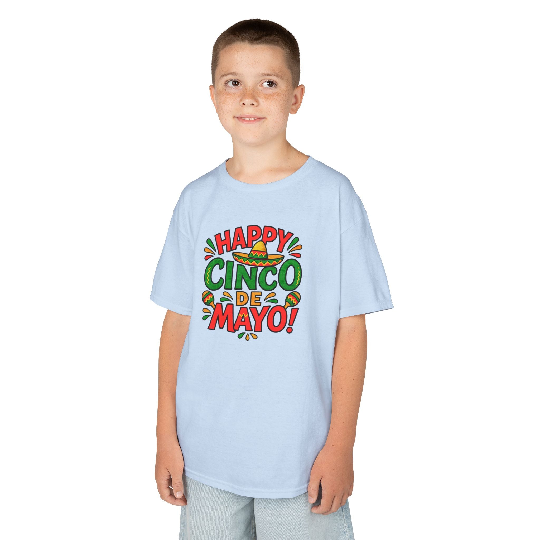Kids "Happy Cinco de Mayo!" Tee — Festive Mexican Holiday Shirt