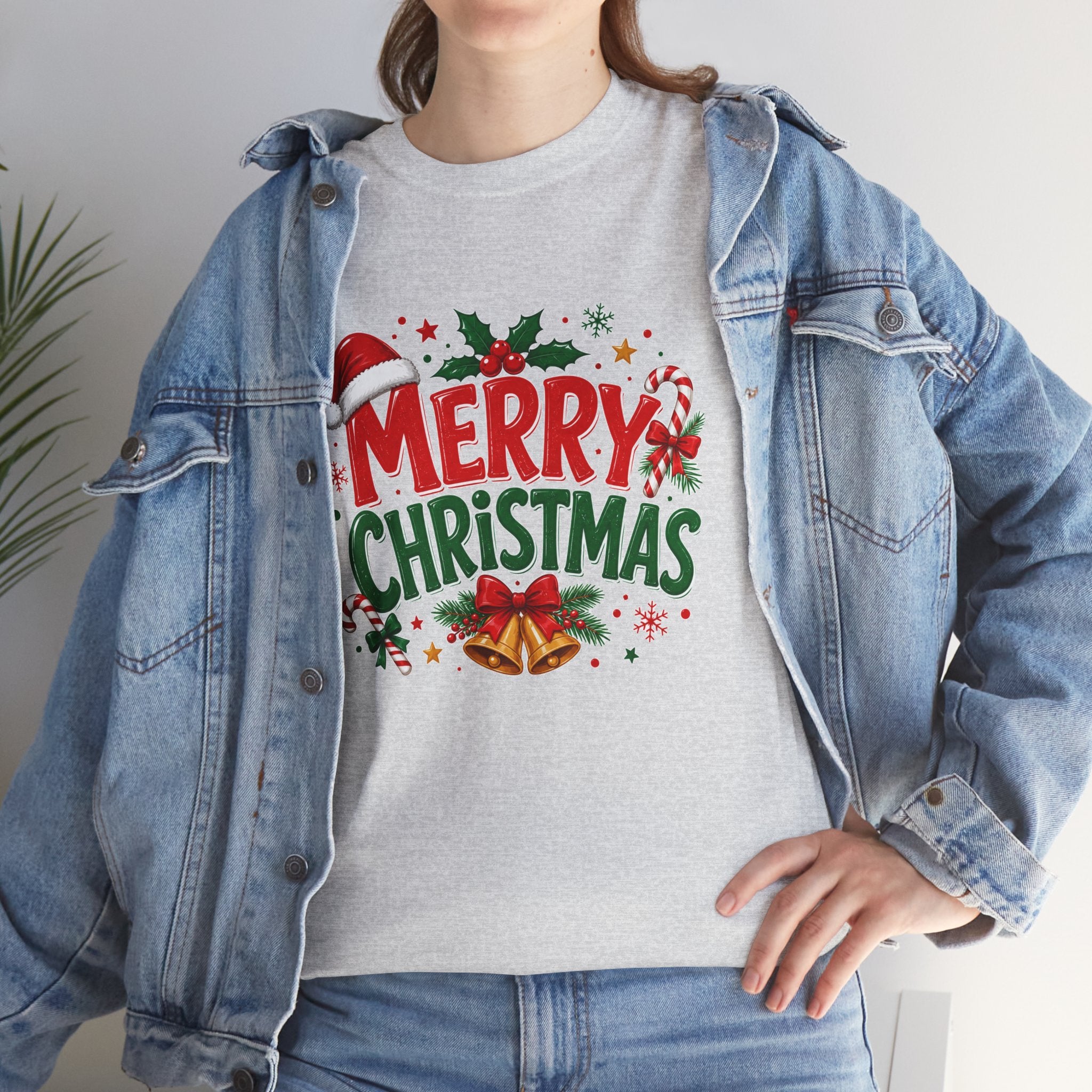 Merry Christmas Shirt, Christmas Graphic Tee, Santa Hat T-Shirt, Holiday Party Shirt, Xmas Gift for Men Women
