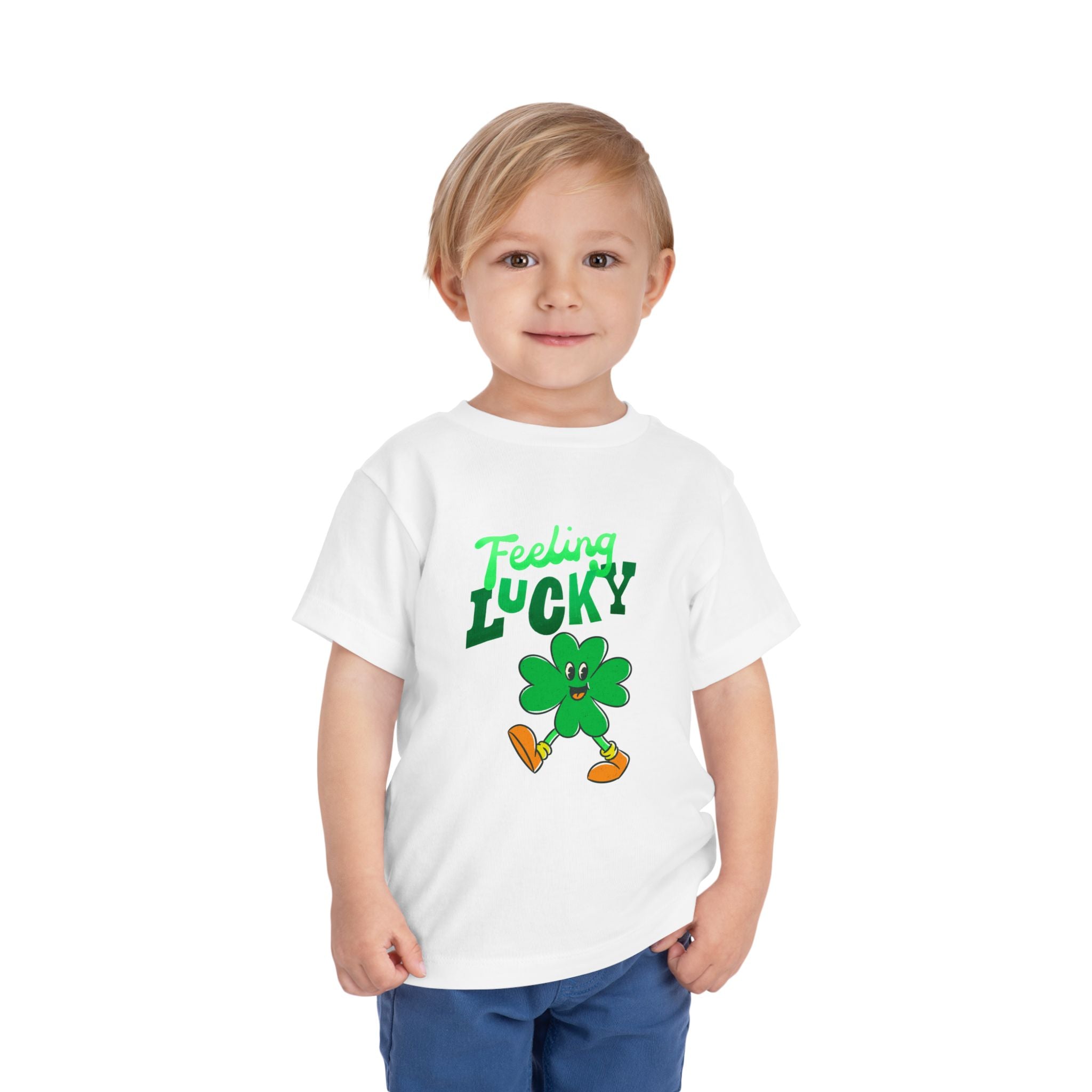 Feeling Lucky Toddler Tee — St. Patrick’s Day Shamrock Shirt