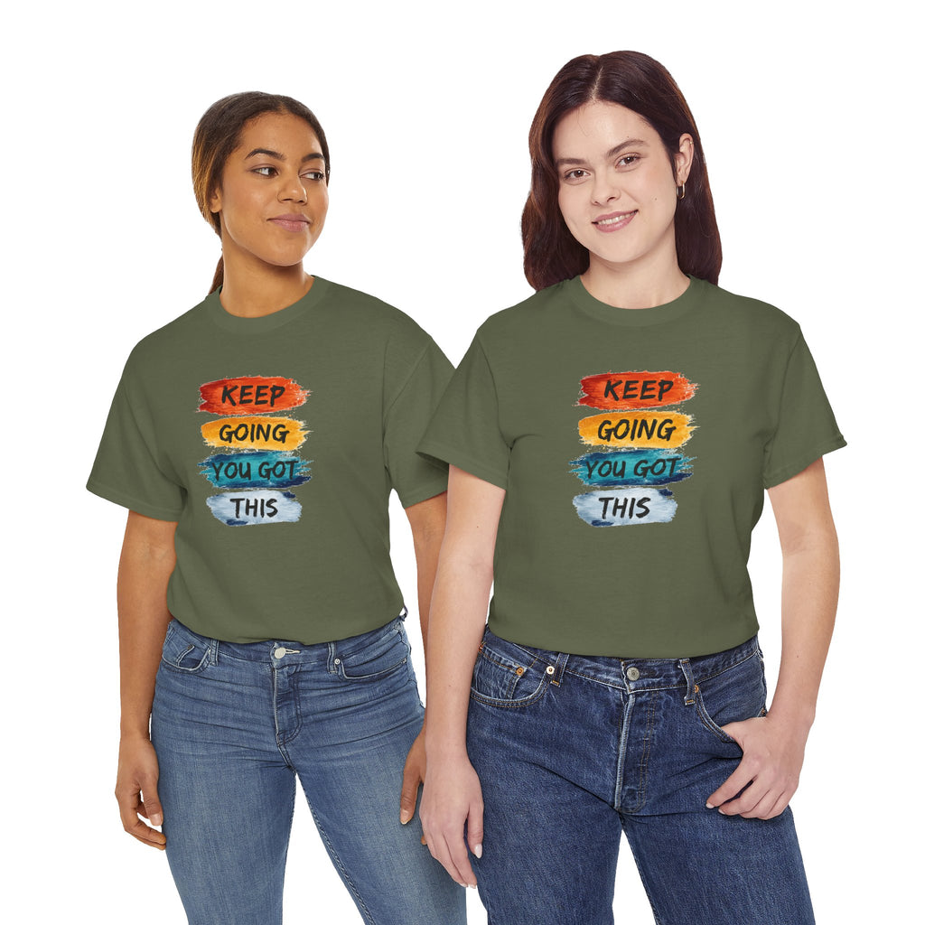Keep Going You Got This Tee  Motivational Watercolor Brushstroke T-Shirt
