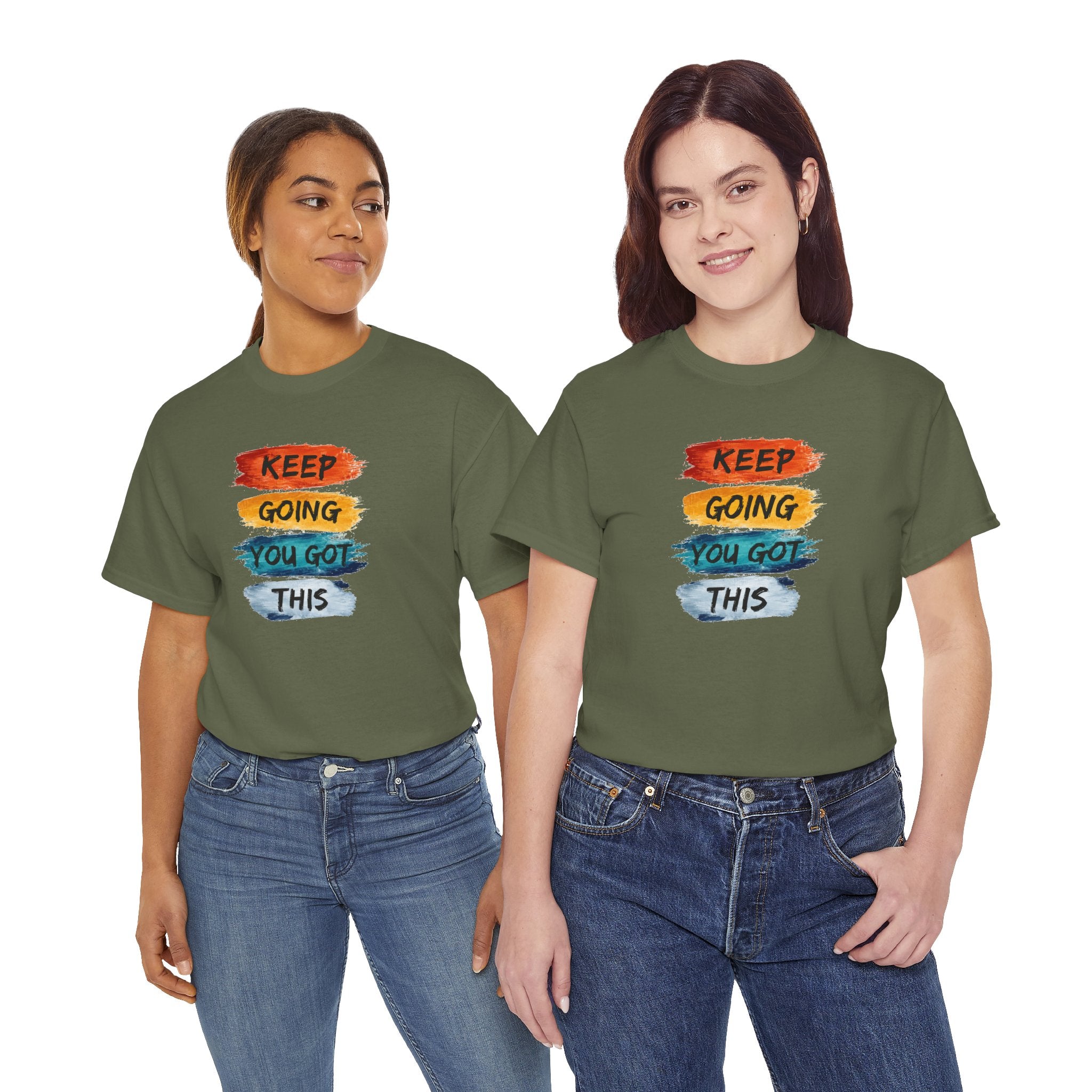 Keep Going You Got This Tee  Motivational Watercolor Brushstroke T-Shirt