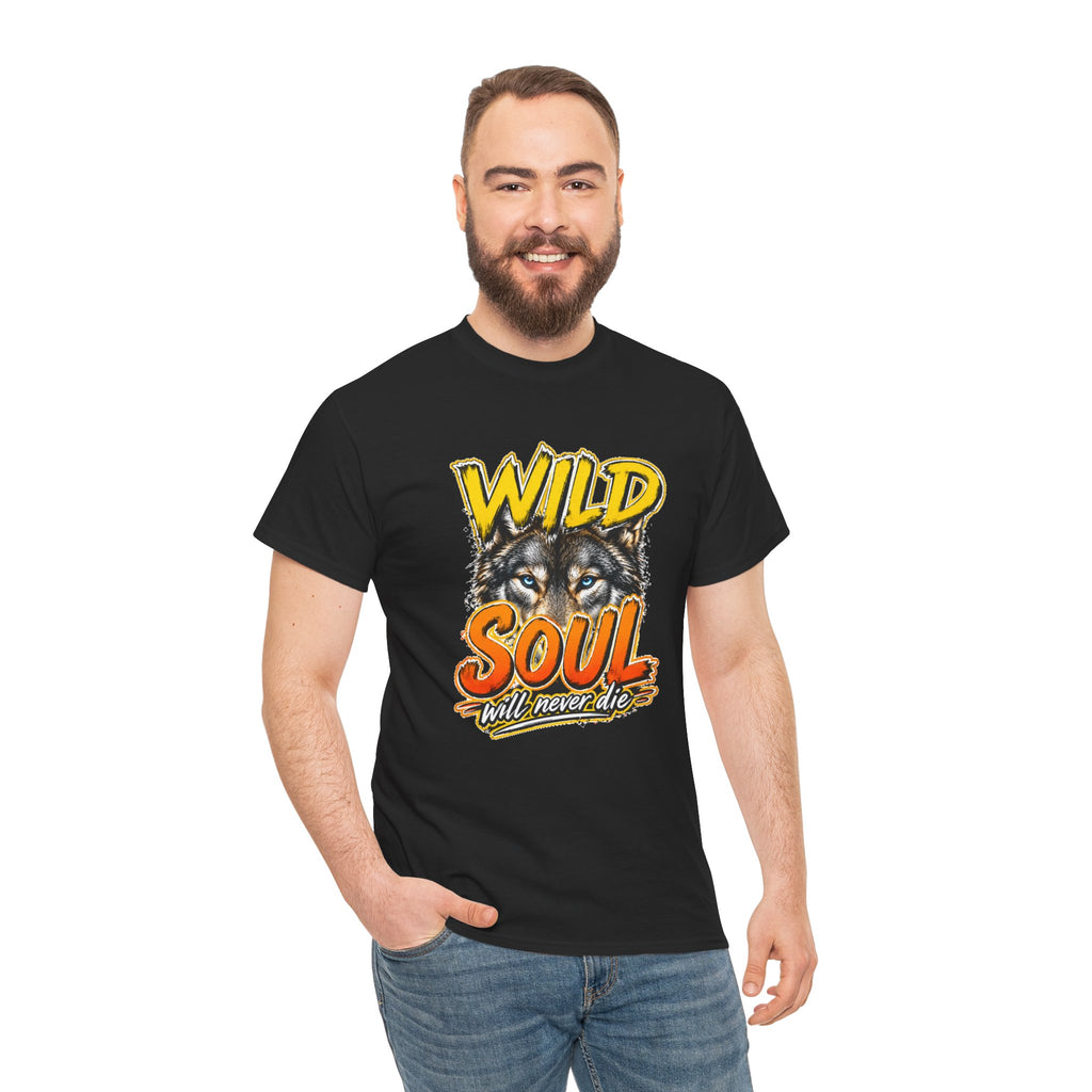 Wolf 'Wild Soul' Graphic Tee – Bold Wildlife Shirt for Nature Lovers