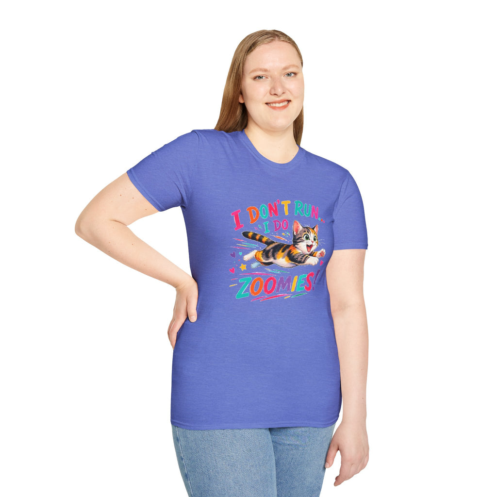 I Don’t Run… I Do—Cute Calico Cat T-Shirt