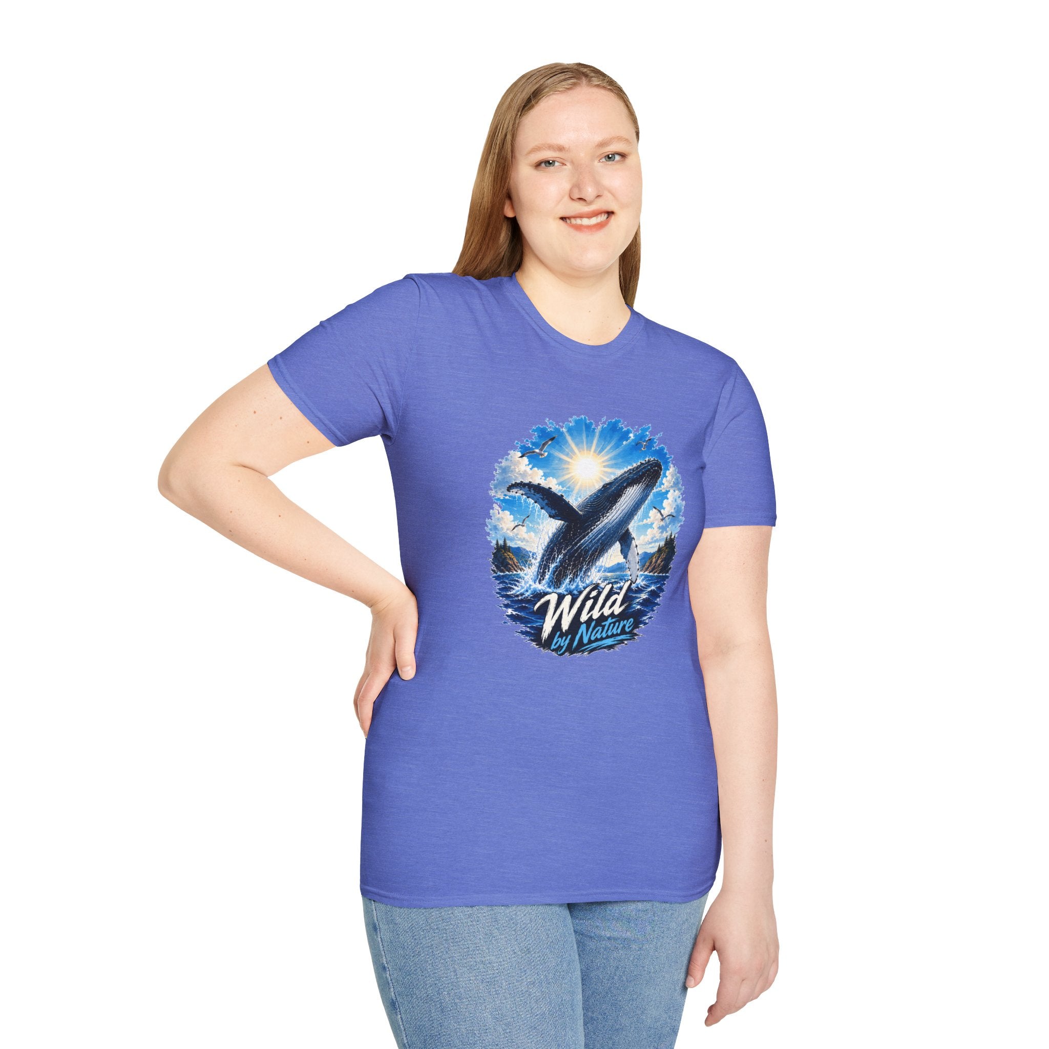 Whale T-Shirt, Ocean Whale Graphic Tee, Wild Nature Shirt, Ocean Lover Gift
