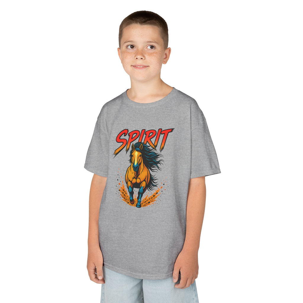 Kids 'Spirit' Galloping Horse T‑Shirt — Youth Graphic Tee for Horse Lovers