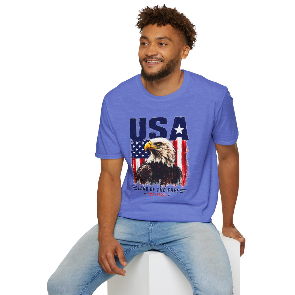 USA Eagle T-Shirt — Patriotic American Flag Graphic Tee (Land of the Free)