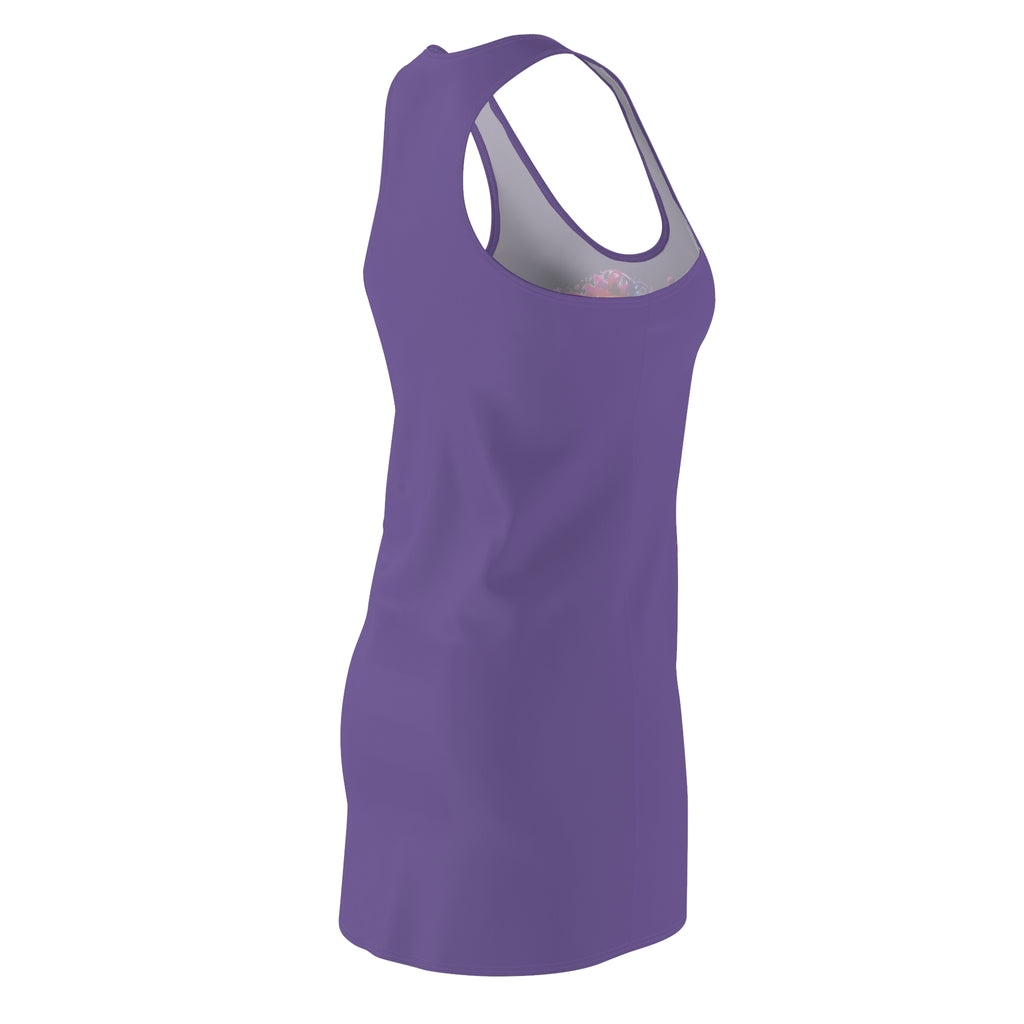Galaxy Muse Racerback Dress — Vibrant Cosmic Art Women's Dress