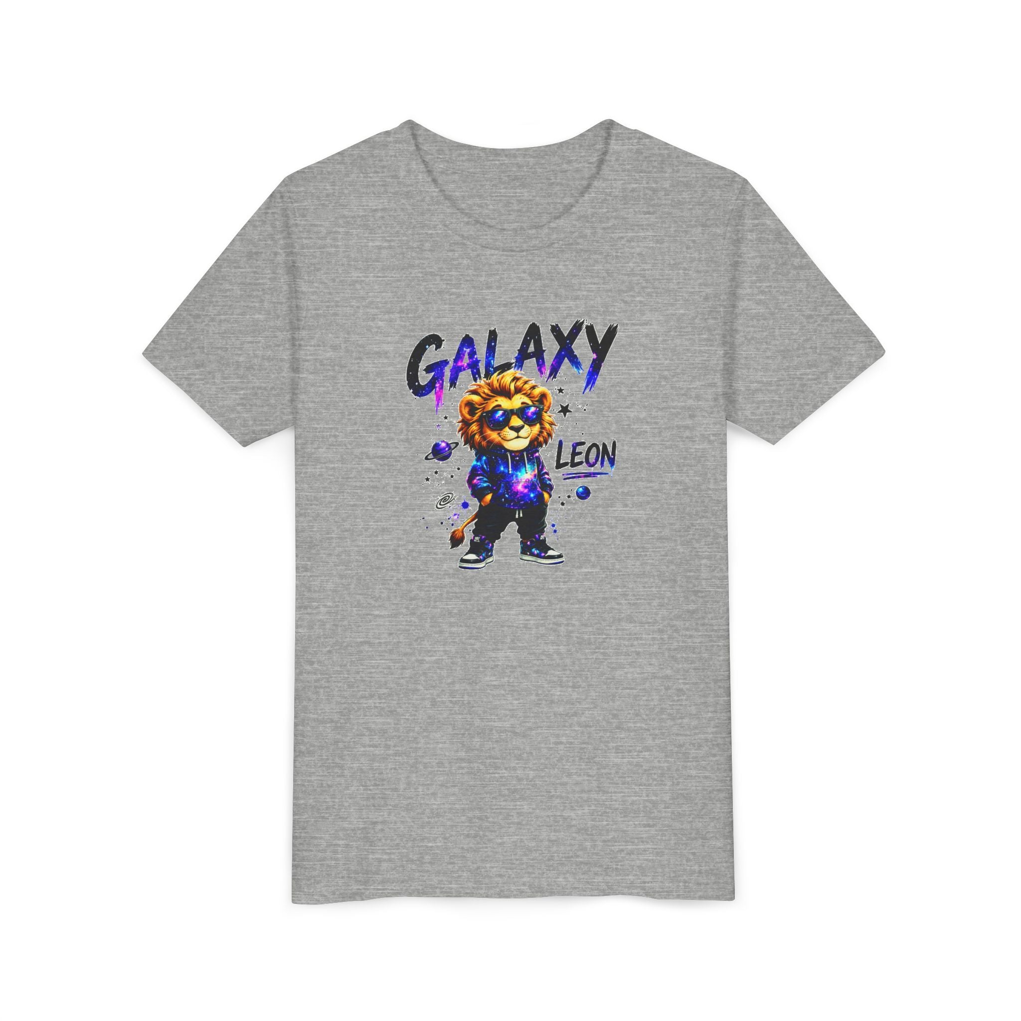 Galaxy Leon Youth T-Shirt, Space Lion Shirt for Kids, Cosmic Animal Tee, Galaxy Lion Graphic Tee, Colorful Kids Shirt, Boys Girls Unisex Tee, Gift for Kids