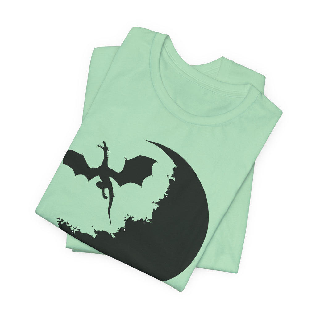 Bat Silhouette Moon T-Shirt — Gothic Halloween Tee