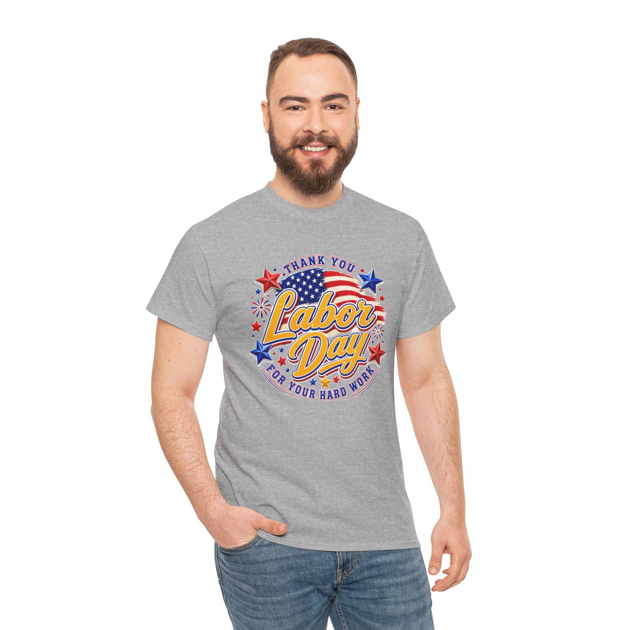 Labor Day Shirt, Thank You Labor Day Tee, Working Today Building Tomorrow Shirt, Patriotic Worker T-Shirt, Construction Gift