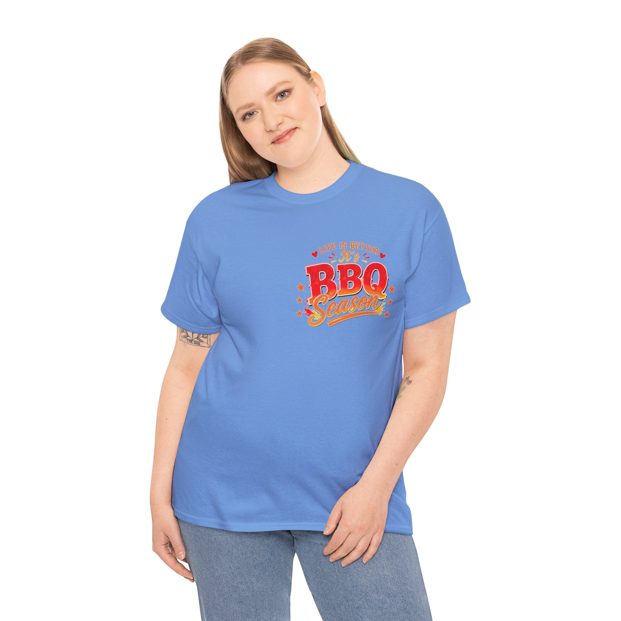 BBQ Season T-Shirt | Life Is Better It's BBQ Season Tee | Funny Grill Shirt | Summer Cookout Tee | Barbecue Lover Gift | Backyard BBQ Shirt
