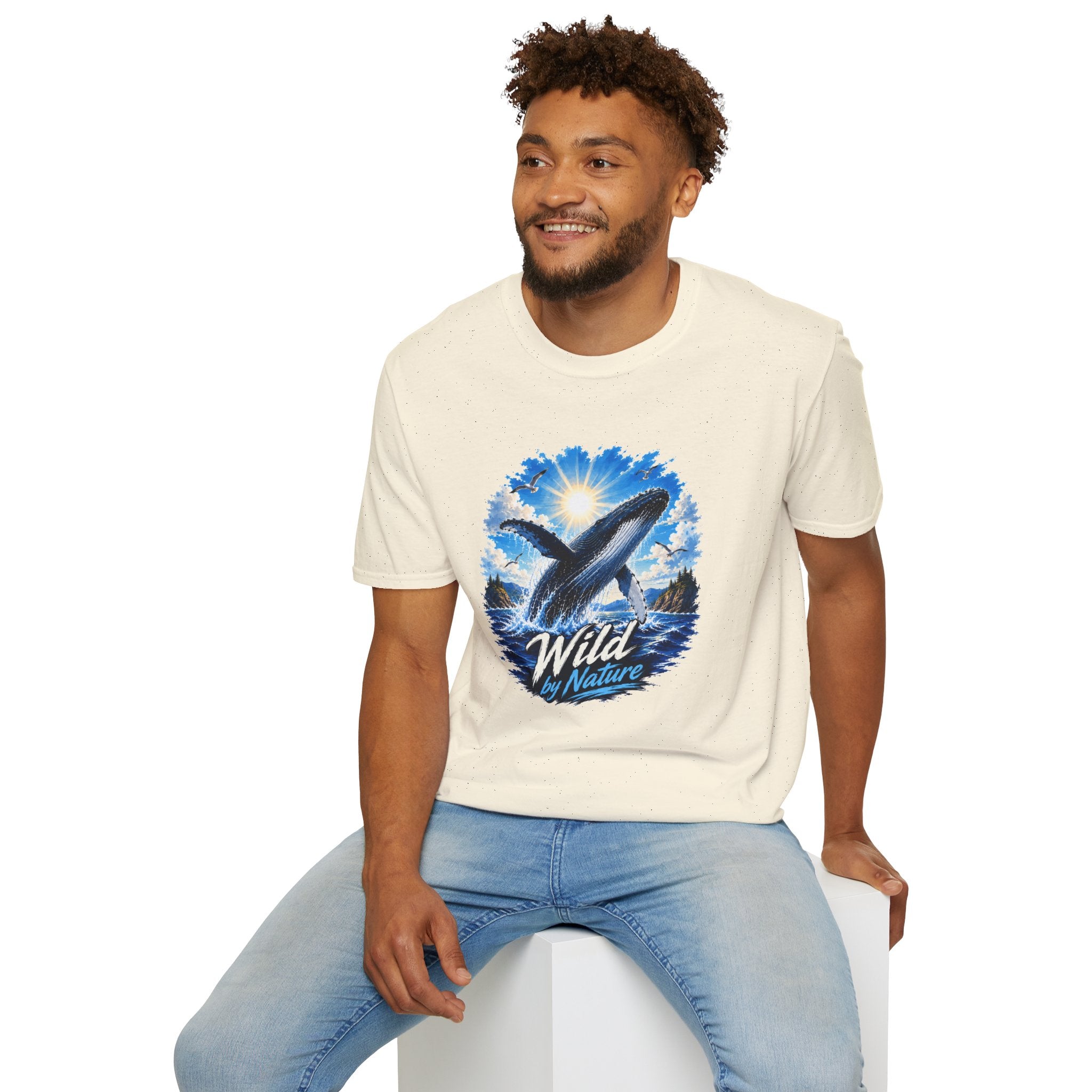 Whale T-Shirt, Ocean Whale Graphic Tee, Wild Nature Shirt, Ocean Lover Gift
