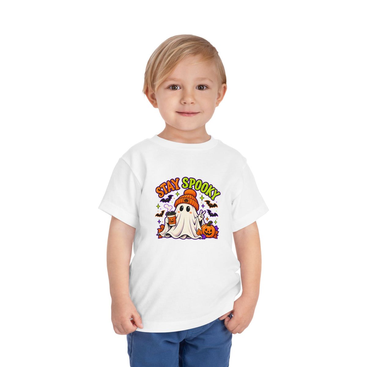 Toddler Halloween Shirt | Stay Spooky Ghost & Pumpkin Tee