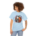 Halloween Skull Pumpkin T-Shirt, Spooky Jack O Lantern Graphic Tee, Unisex Halloween Shirt, Gothic Fall Tee
