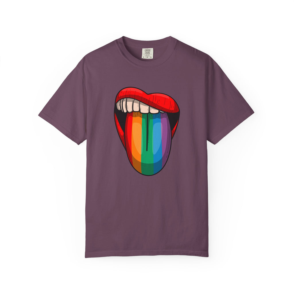 Rainbow Tongue T-Shirt — Pride Lip Graphic Tee