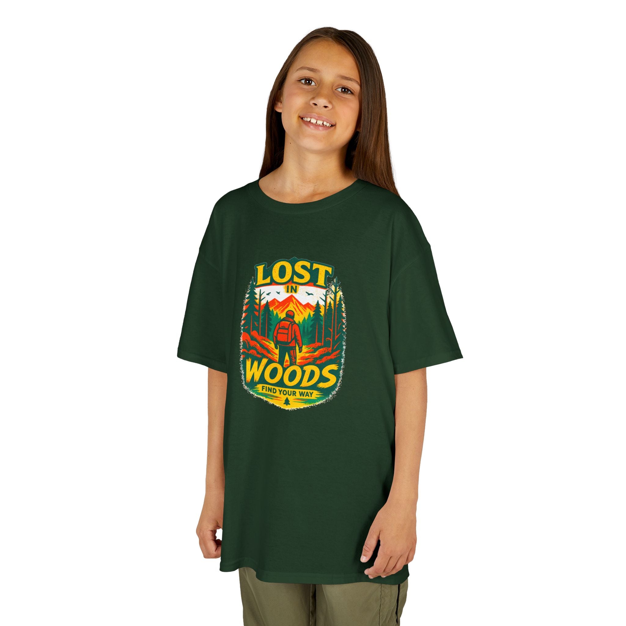 Kids Lost in Woods Shirt | Camping Adventure Tee | Nature Graphic T-Shirt