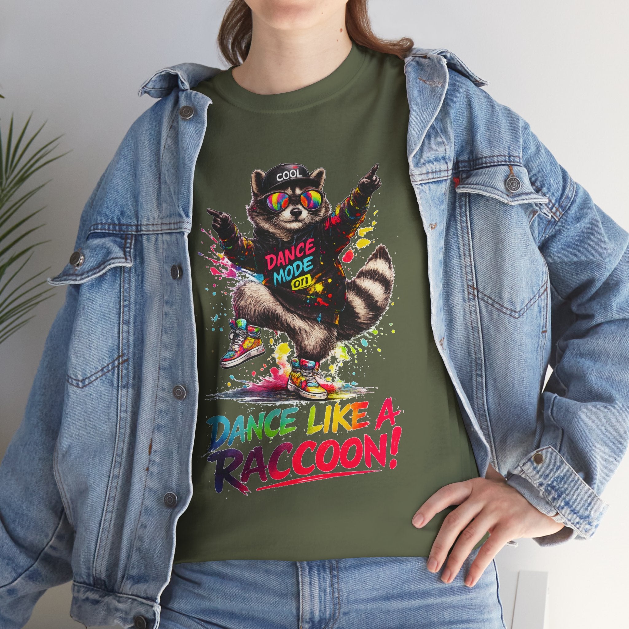 Dance Like a Raccoon T-Shirt — Cute Retro Raccoon Dance Graphic Tee
