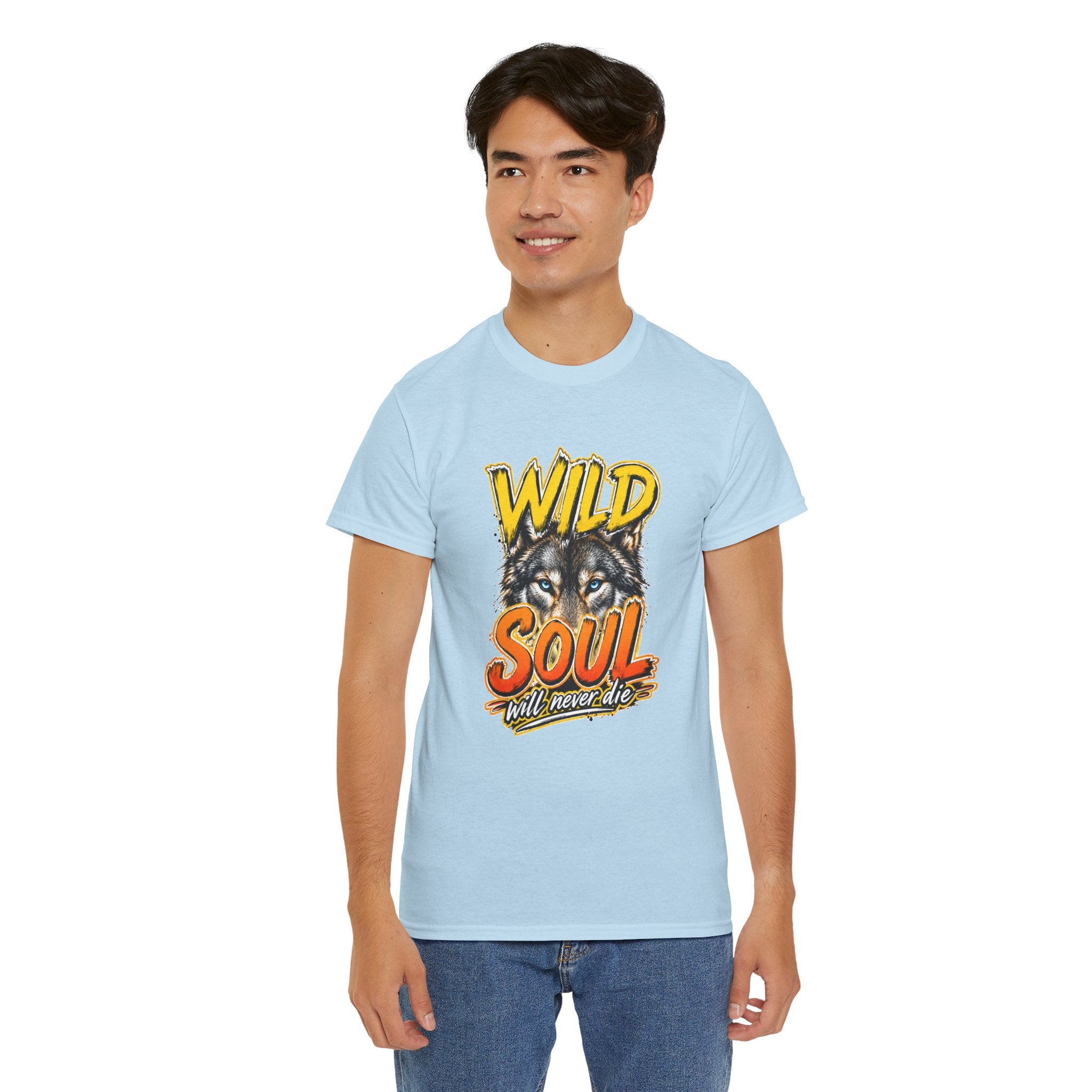 Wolf 'Wild Soul' Graphic Tee – Bold Wildlife Shirt for Nature Lovers
