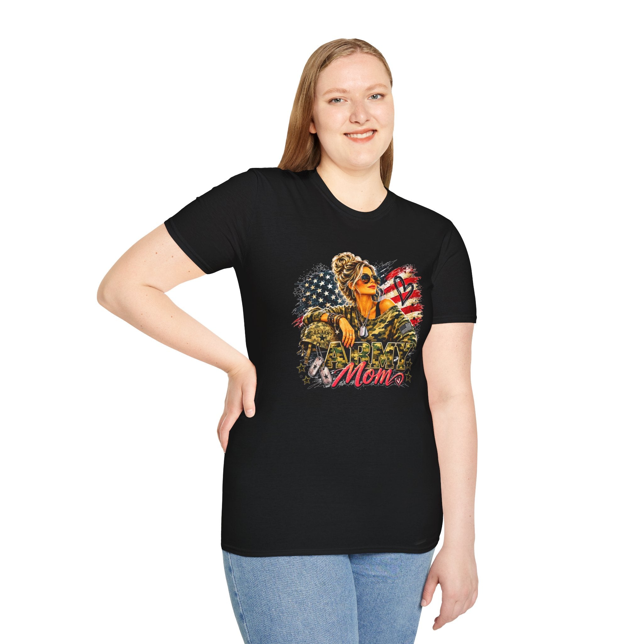 Military Mom Shirt, Patriotic Mom T Shirt, American Flag Shirt, Army Mom Gift, Military Mom Gift, USA Mom Tee