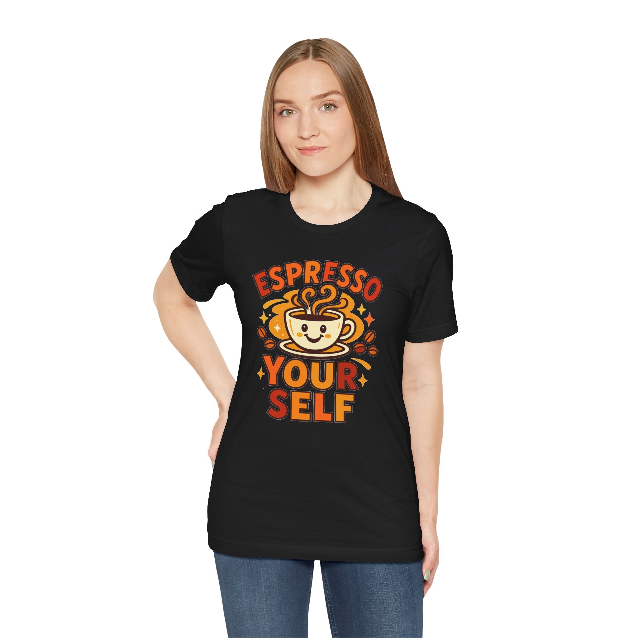 Espresso Yourself Coffee Tee — 'Espresso Your Self' Cute Coffee Cup Shirt
