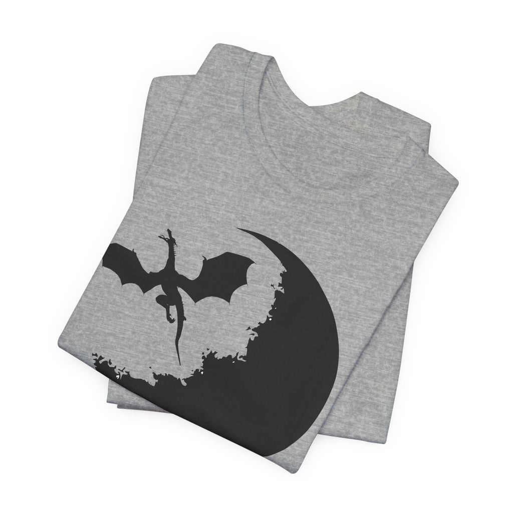 Bat Silhouette Moon T-Shirt — Gothic Halloween Tee