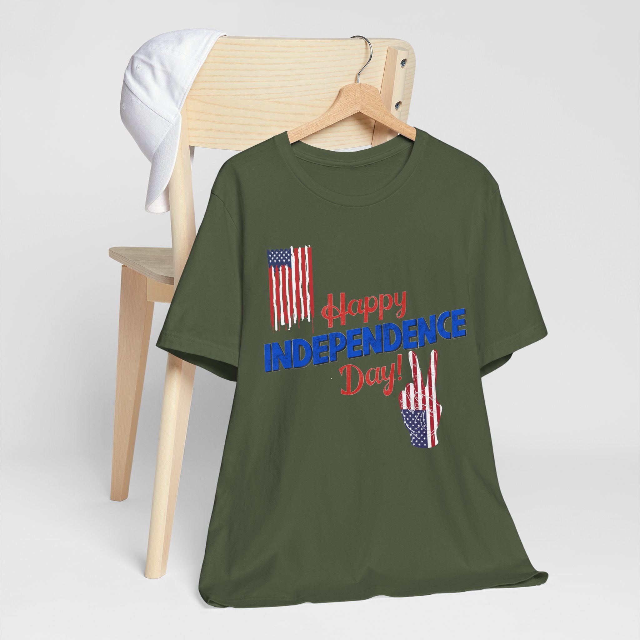 Happy Independence Day Shirt, Patriotic 4th of July T-Shirt, USA Flag Shirt, American Independence Day Tee