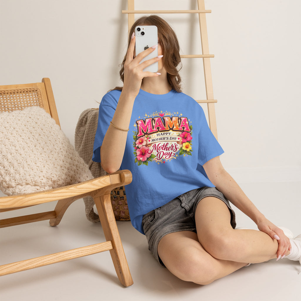 Mama Floral Shirt for Women, Mother's Day Gift for Mom, Cute Flower Graphic Tee, Mama Life T-Shirt, Birthday Gift for Mother, Mom Appreciation Gift
