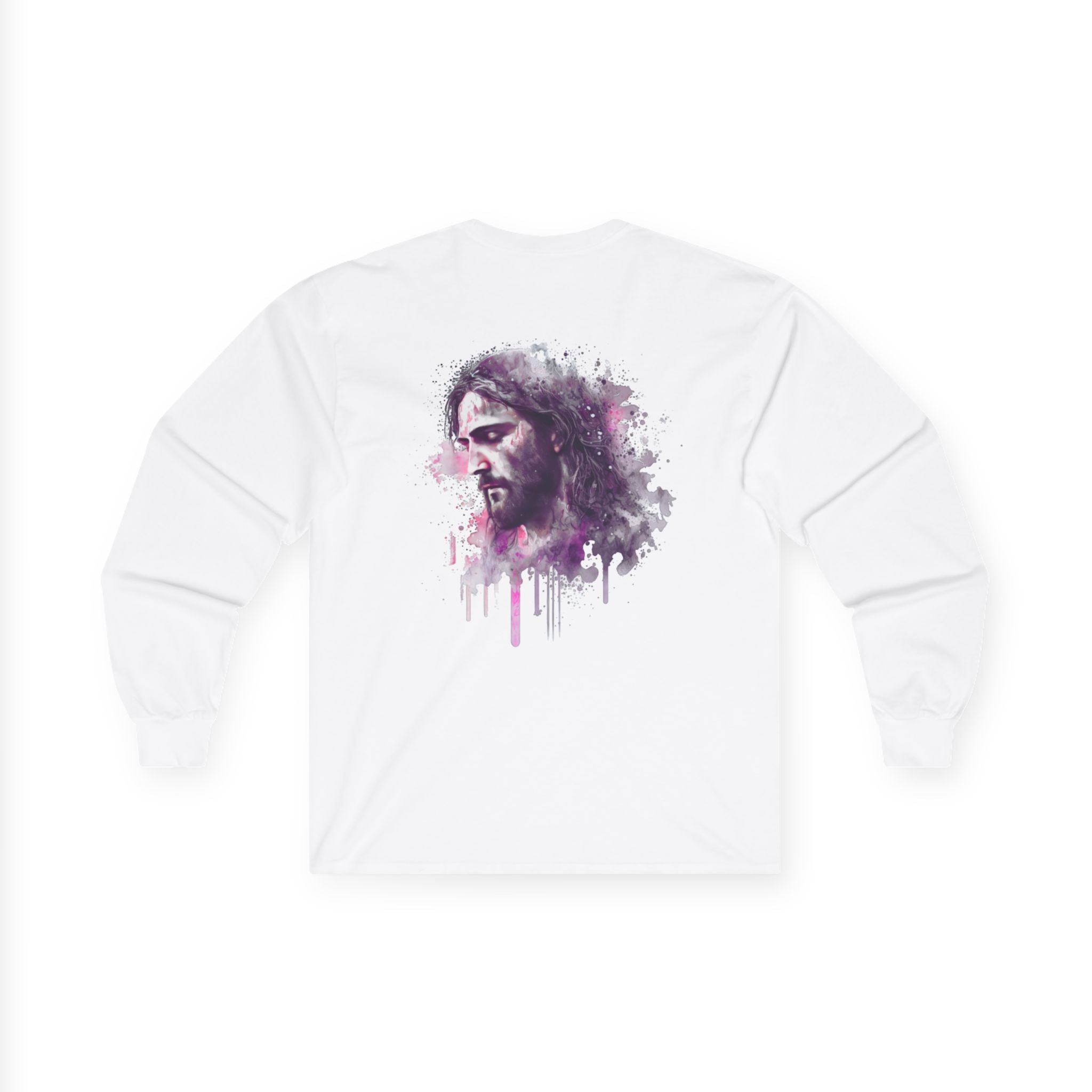 Artistic Watercolor Portrait Long Sleeve Tee