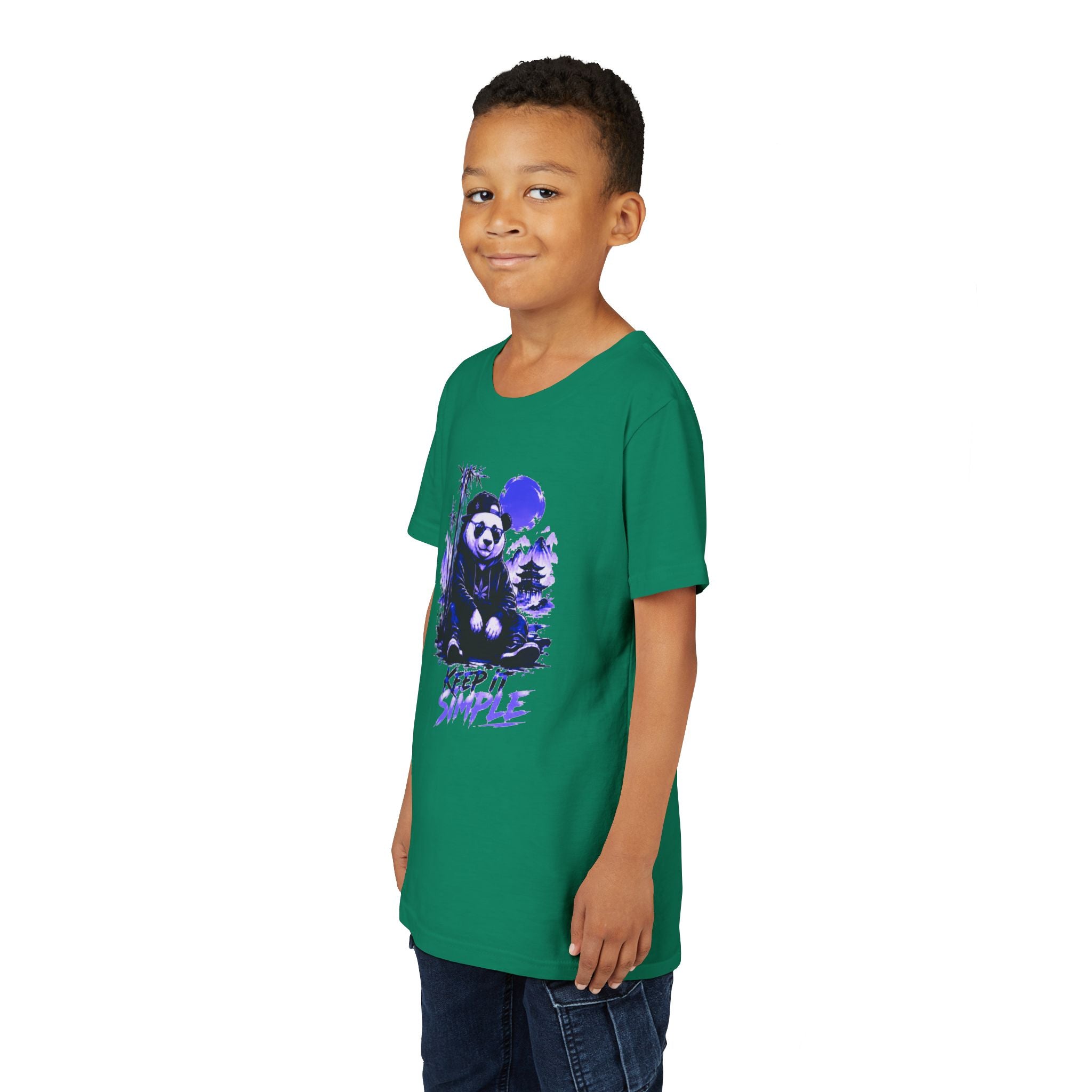 Youth Tee — 'Keep It Simple' Panda Graphic