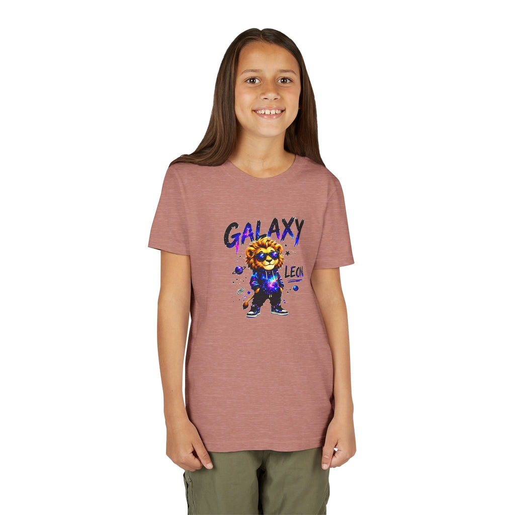 Galaxy Leon Youth T-Shirt, Space Lion Shirt for Kids, Cosmic Animal Tee, Galaxy Lion Graphic Tee, Colorful Kids Shirt, Boys Girls Unisex Tee, Gift for Kids