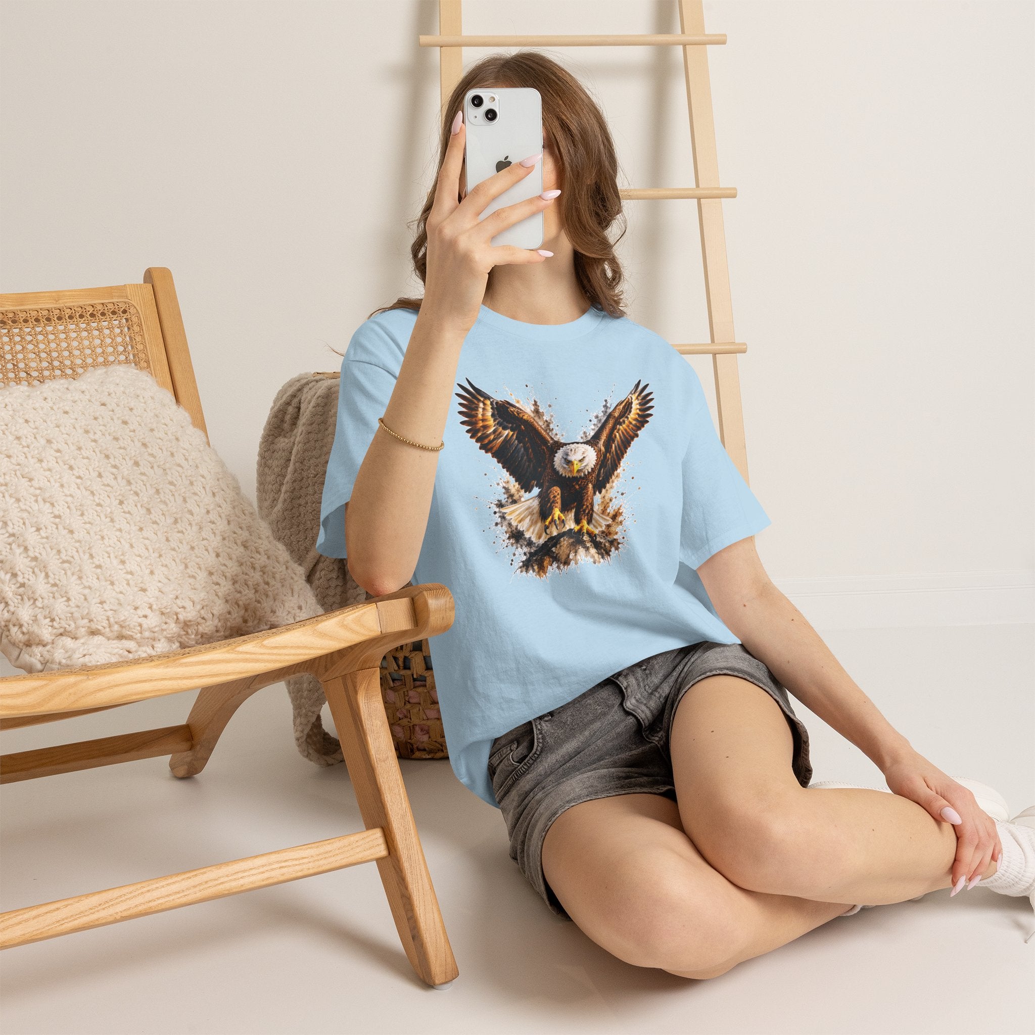 Majestic Bald Eagle T-Shirt, Eagle Graphic Tee, Patriotic Wildlife Shirt, Unisex Bird Lover Tee, American Eagle Gift