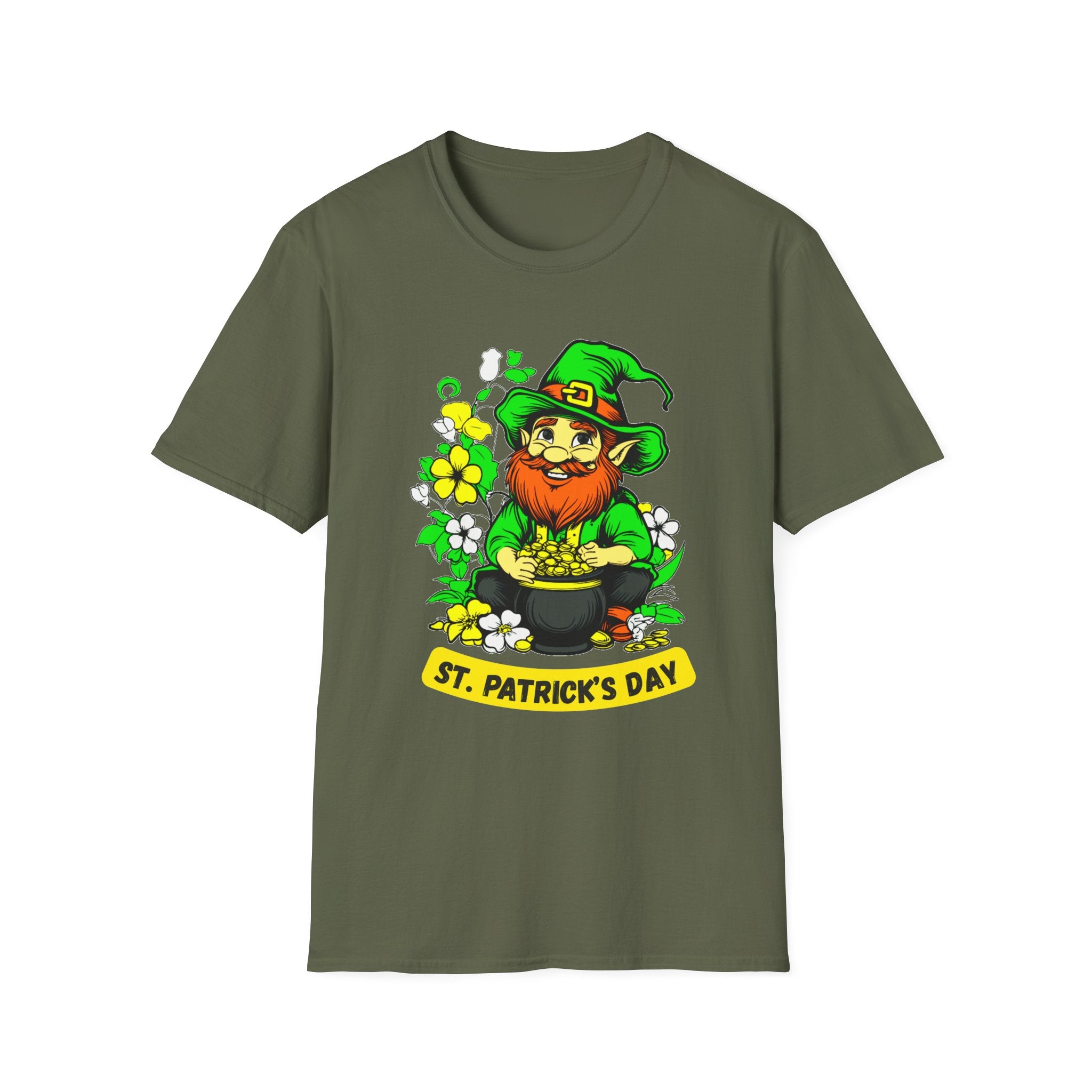 Lucky Leprechaun with Pot of Gold T-Shirt | St. Patrick's Day