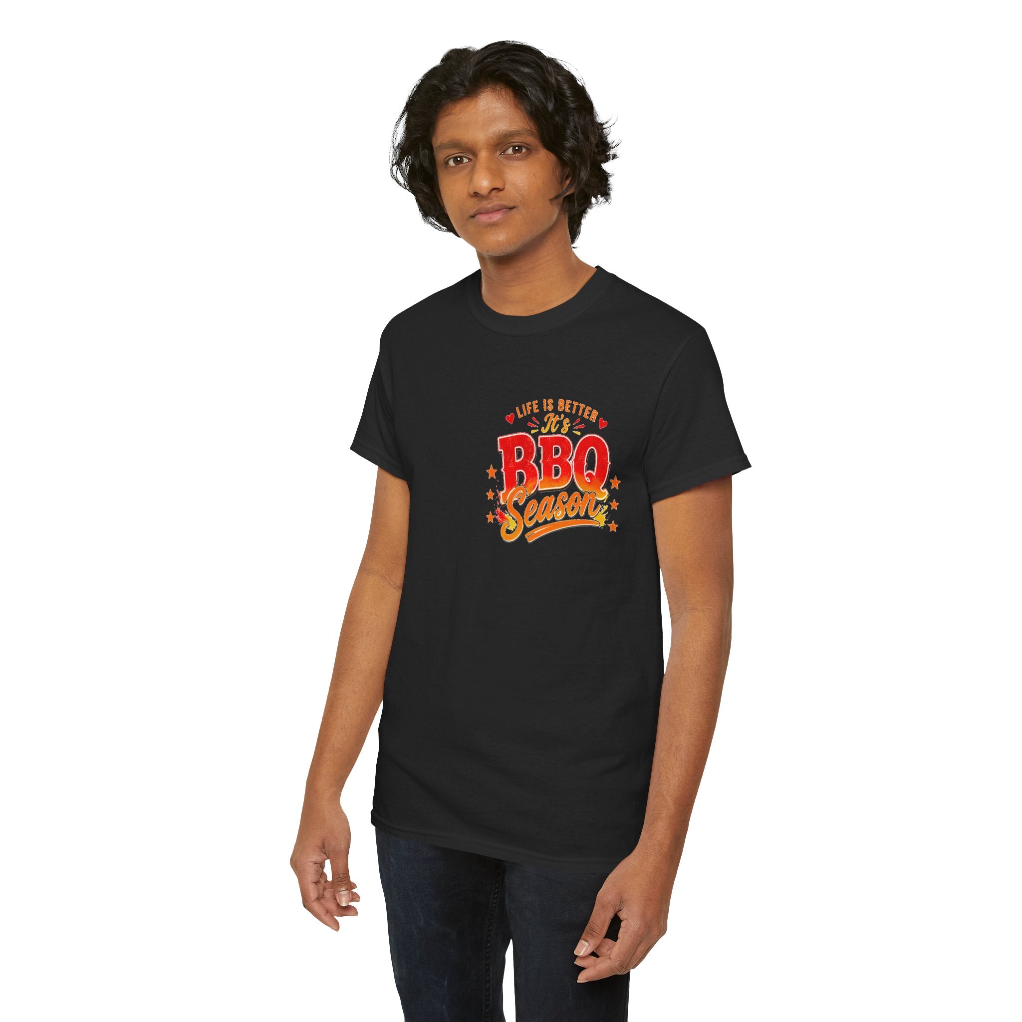 BBQ Season T-Shirt | Life Is Better It's BBQ Season Tee | Funny Grill Shirt | Summer Cookout Tee | Barbecue Lover Gift | Backyard BBQ Shirt