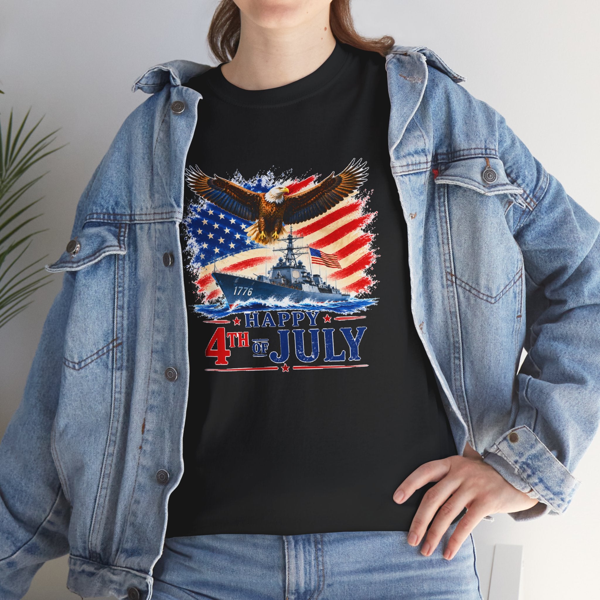 Happy 4th of July Shirt, Patriotic Eagle T-Shirt, American Flag Tee, USA Independence Day Shirt, Freedom Eagle Gift