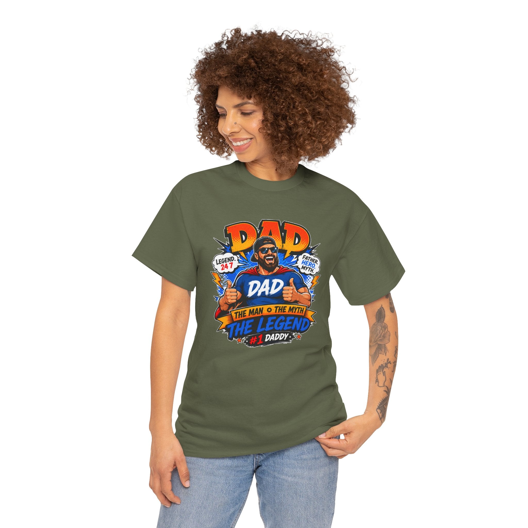 Funny Dad Shirt, Dad The Legend Tee, Father's Day Gift for Dad, Cool Dad Graphic T-Shirt, Best Dad Ever Shirt, Dad Gift