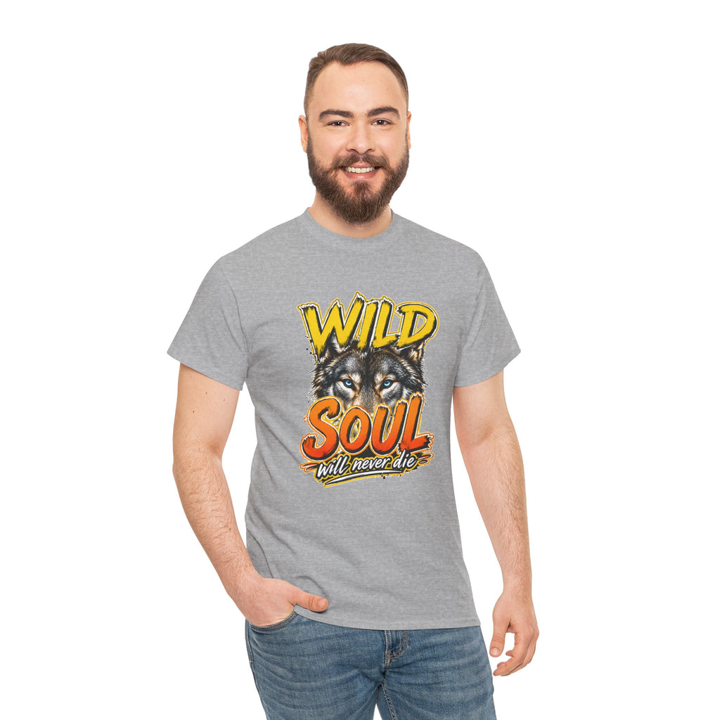Wolf 'Wild Soul' Graphic Tee – Bold Wildlife Shirt for Nature Lovers
