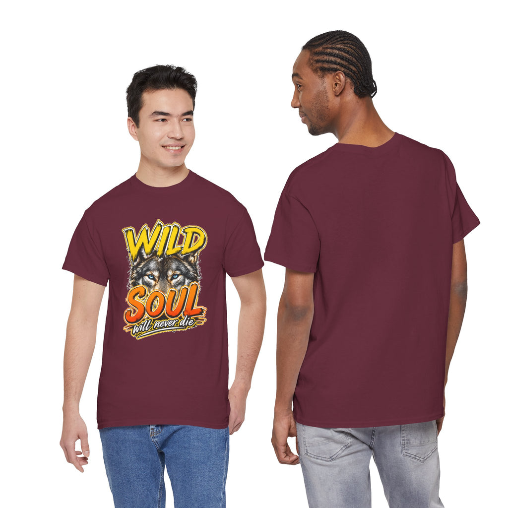 Wolf 'Wild Soul' Graphic Tee – Bold Wildlife Shirt for Nature Lovers